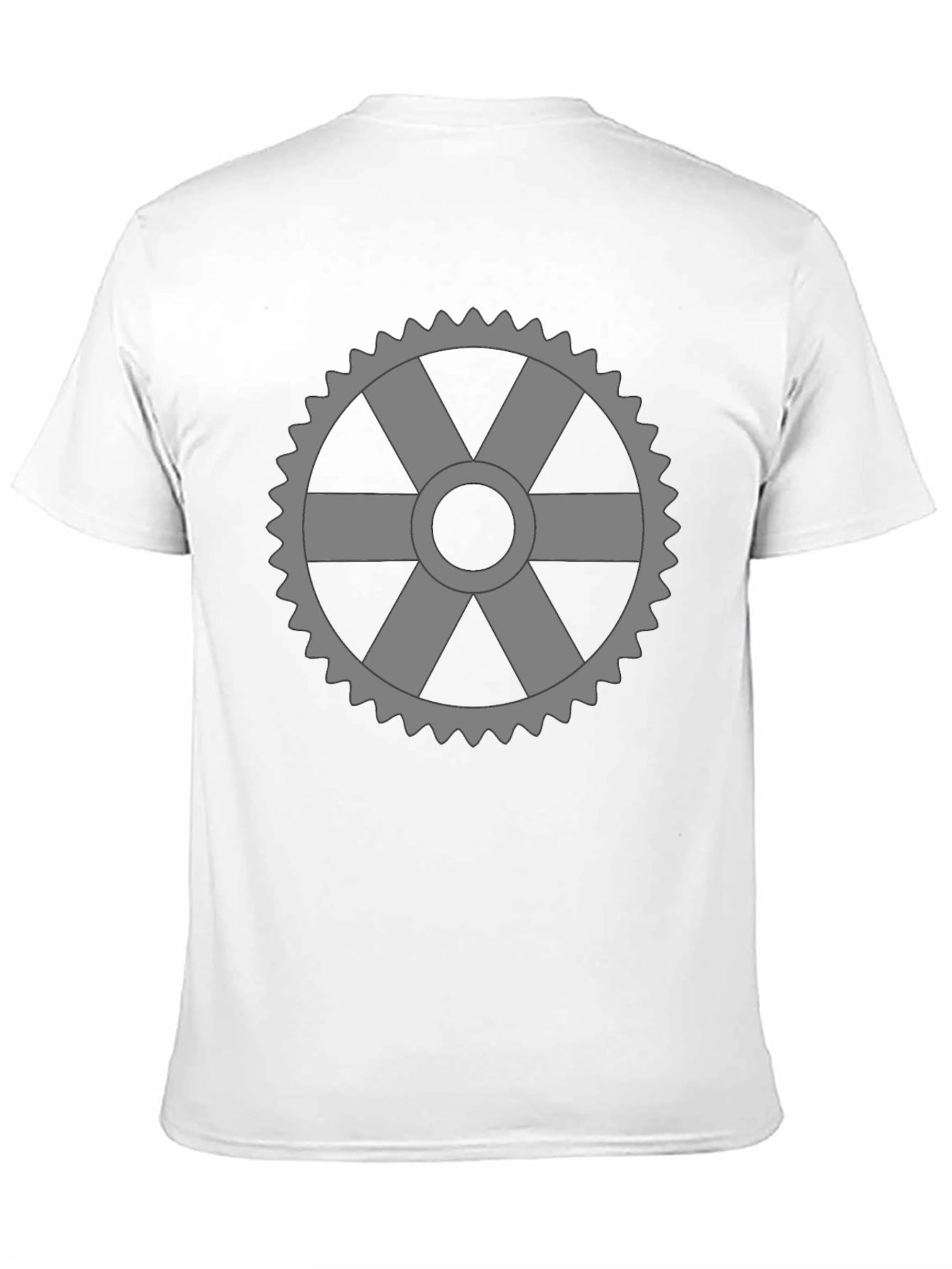Cog Wheel Graphic T-Shirt - Black