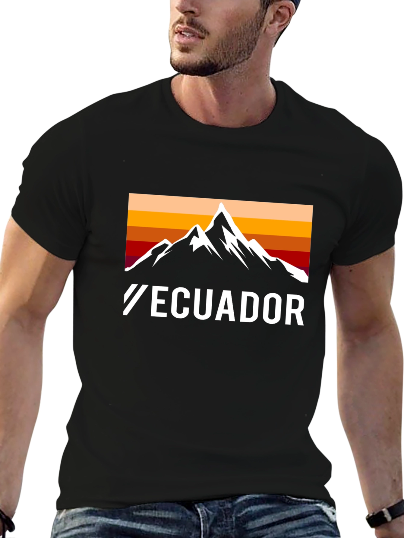 Ecuador Mountain Graphic T-Shirt - Adventure Awaits!