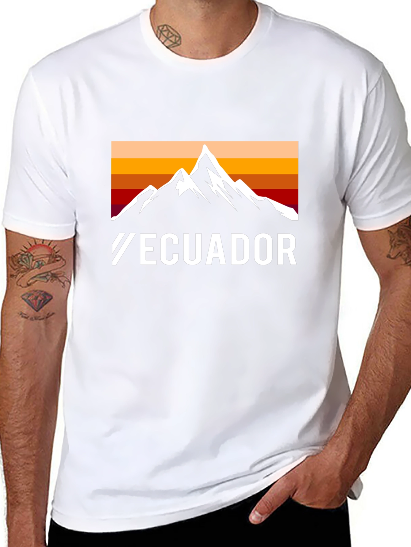 Ecuador Mountain Graphic T-Shirt - Adventure Awaits!