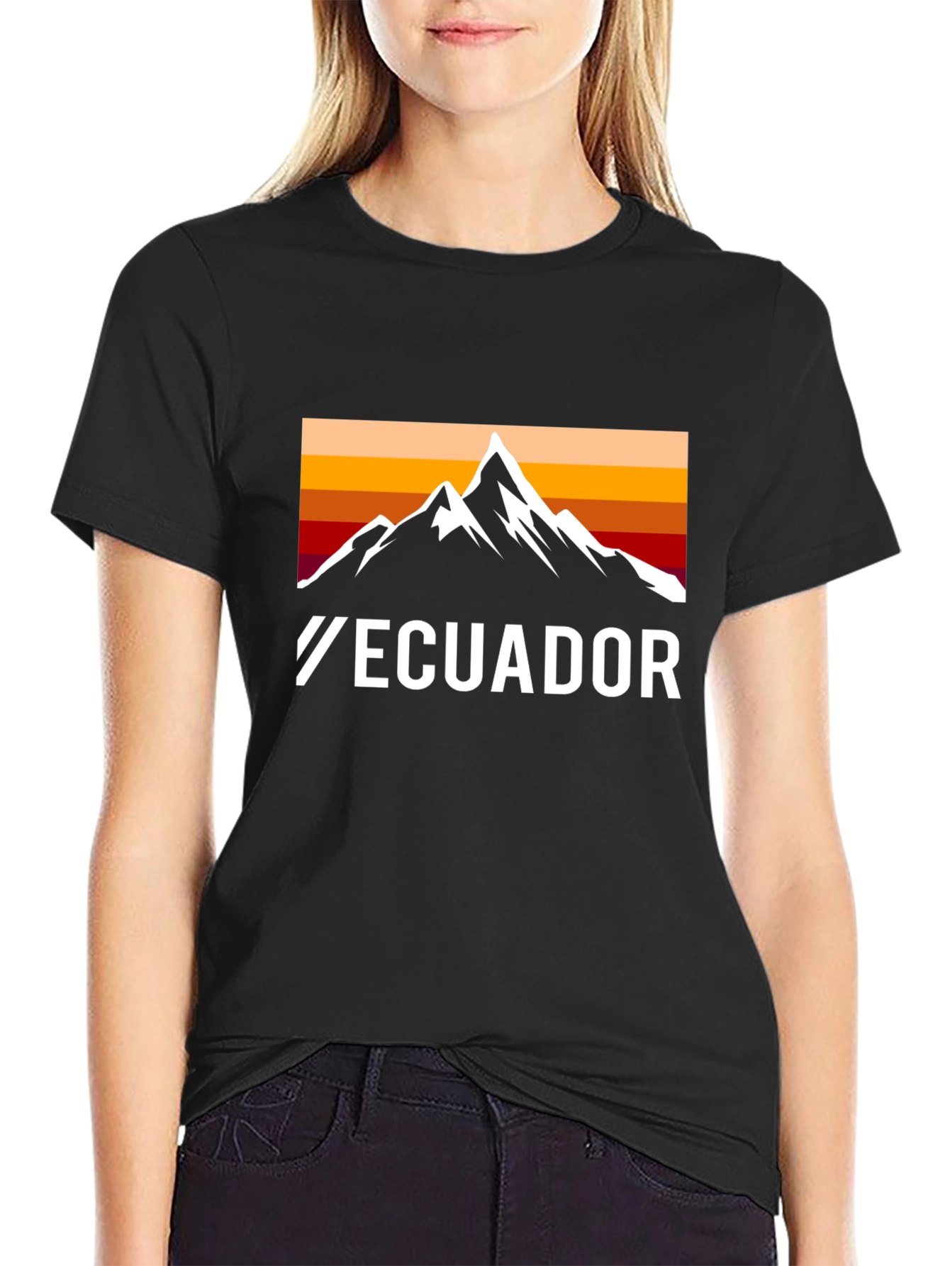 Ecuador Mountain Graphic T-Shirt - Adventure Awaits!