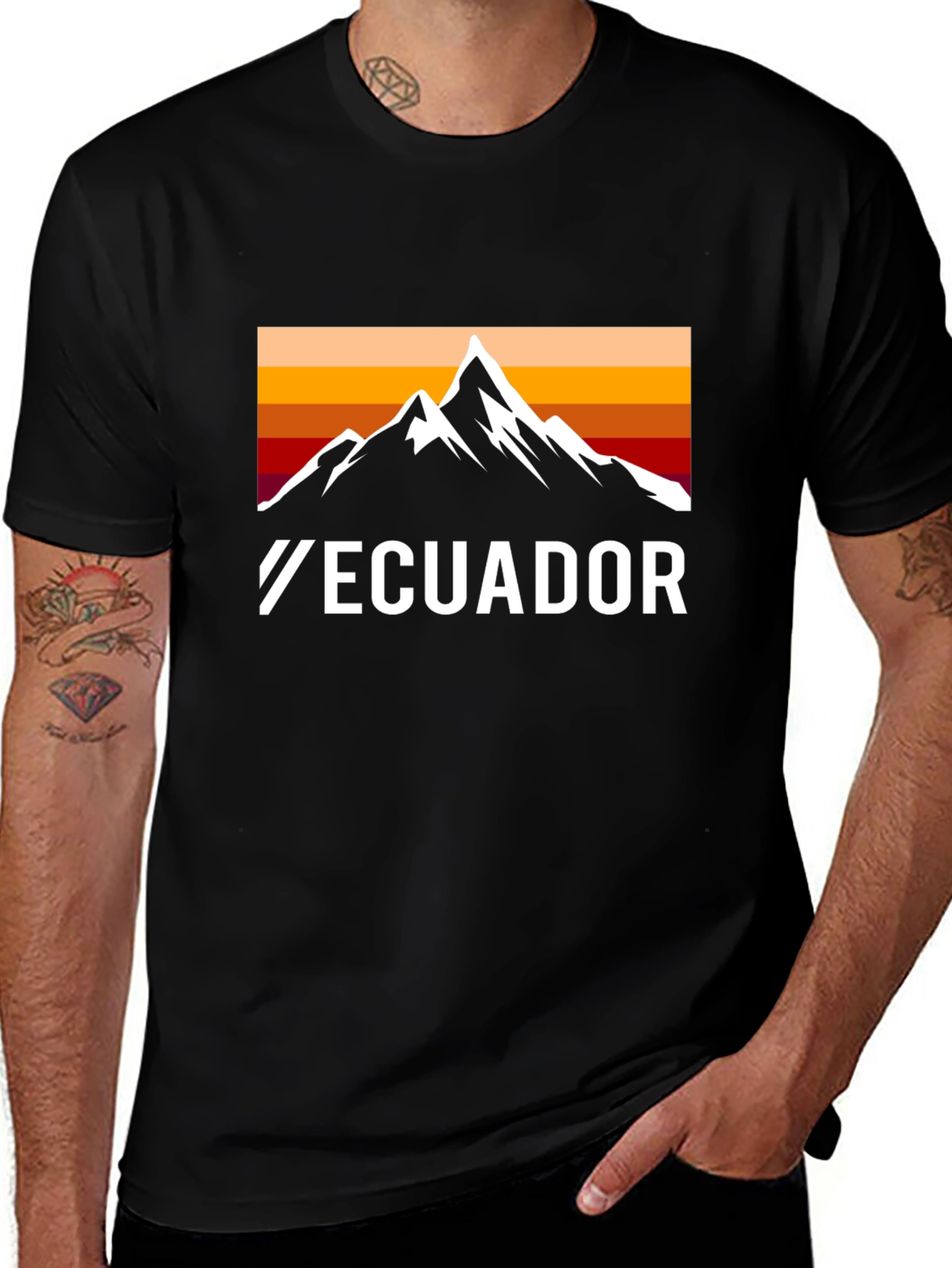 Ecuador Mountain Graphic T-Shirt - Adventure Awaits!