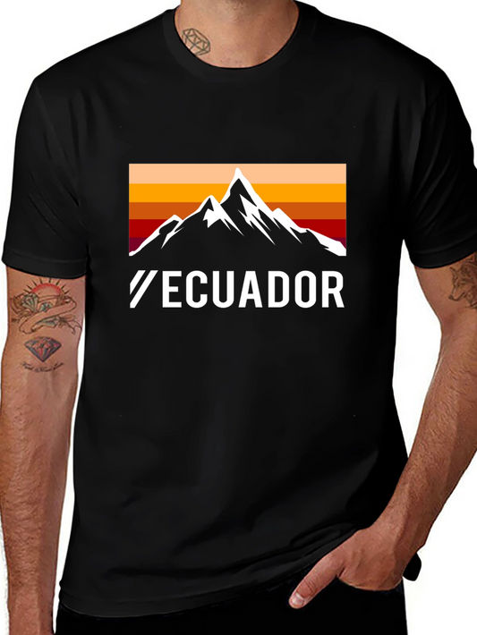 Ecuador Mountain Graphic T-Shirt - Adventure Awaits!