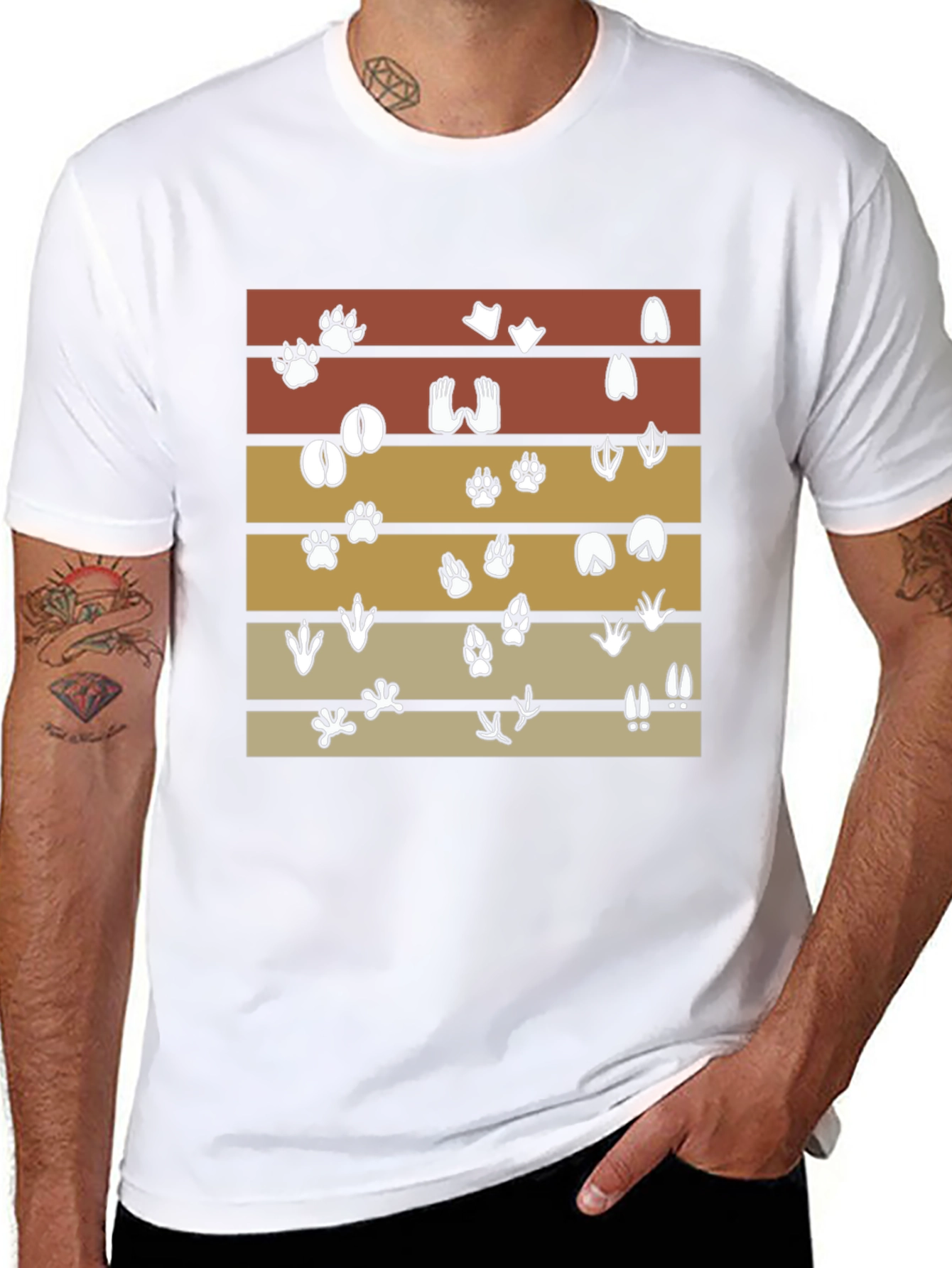 Animal Tracks T-Shirt: Wildlife Lovers Tee