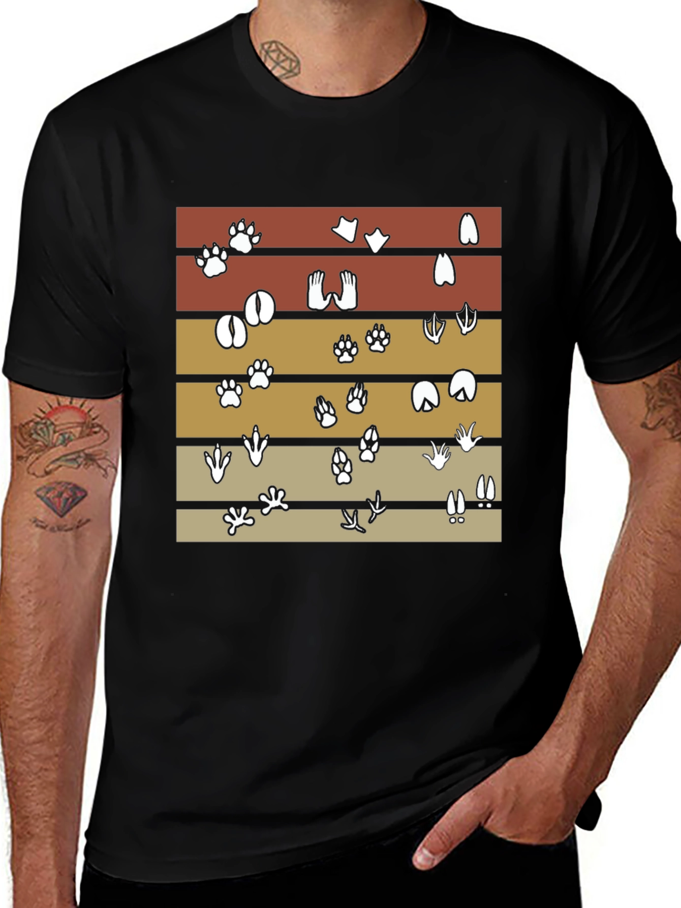 Animal Tracks T-Shirt: Wildlife Lovers Tee