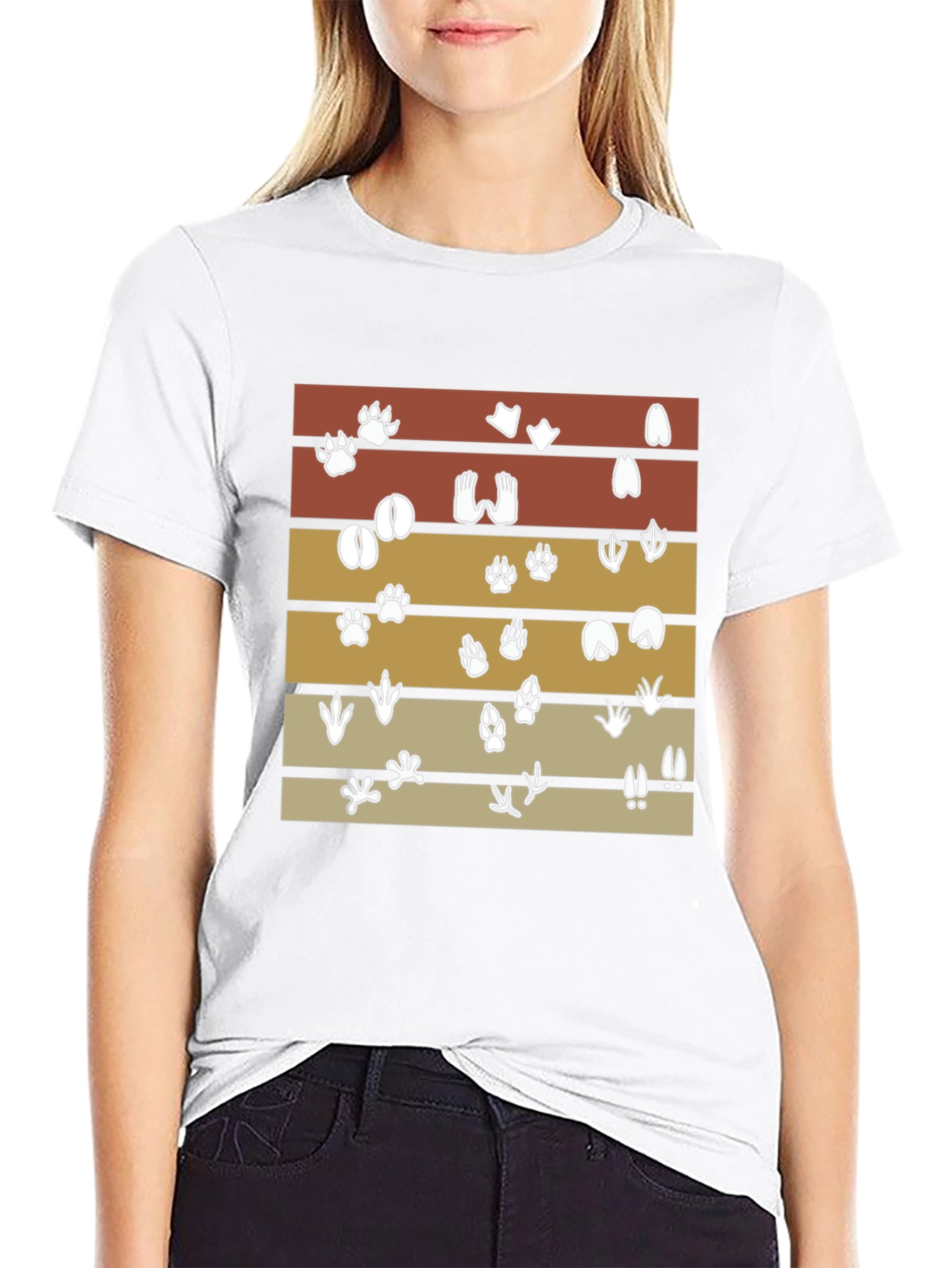Animal Tracks T-Shirt: Wildlife Lovers Tee