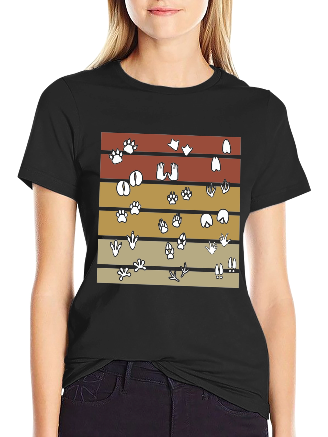 Animal Tracks T-Shirt: Wildlife Lovers Tee