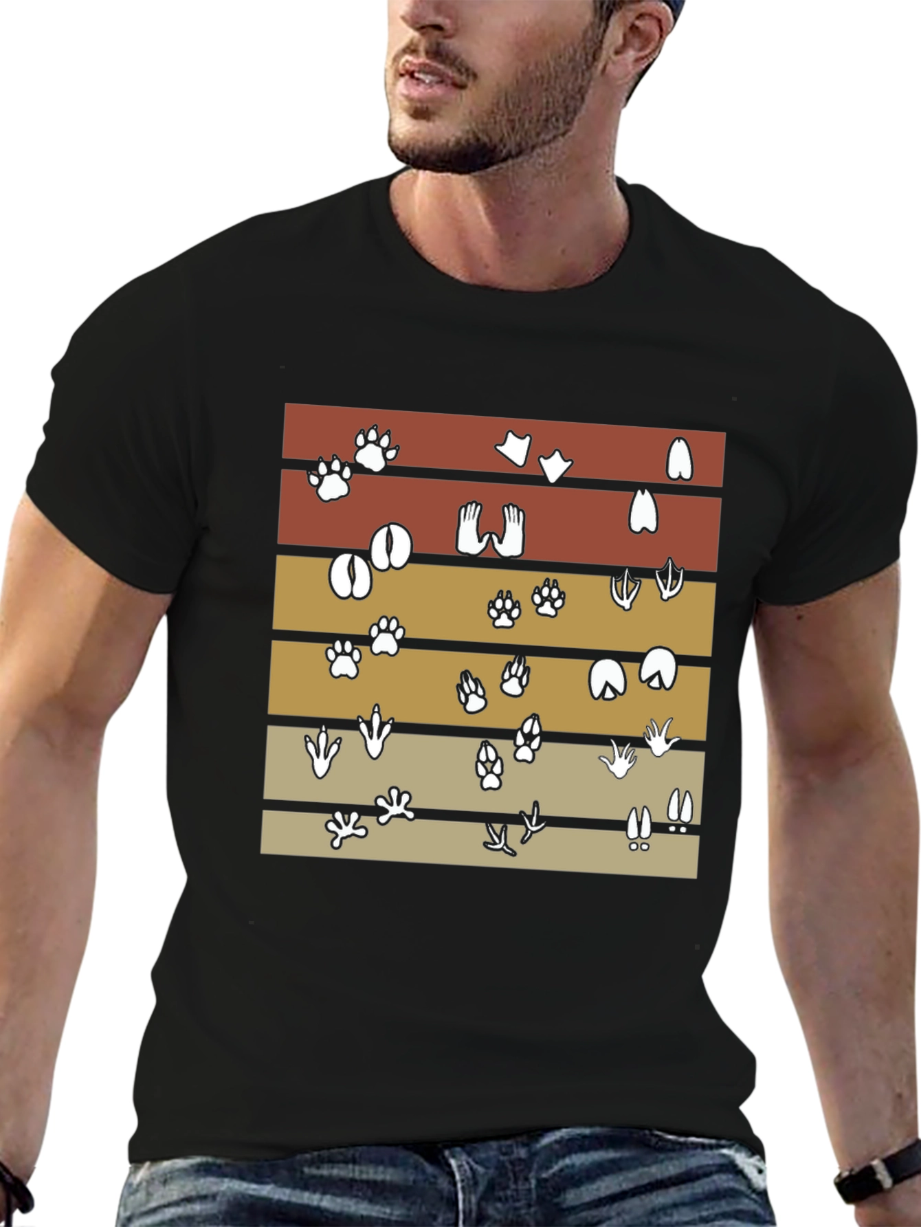 Animal Tracks T-Shirt: Wildlife Lovers Tee