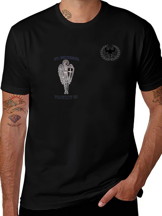St. Michael Protect Us Graphic Tee