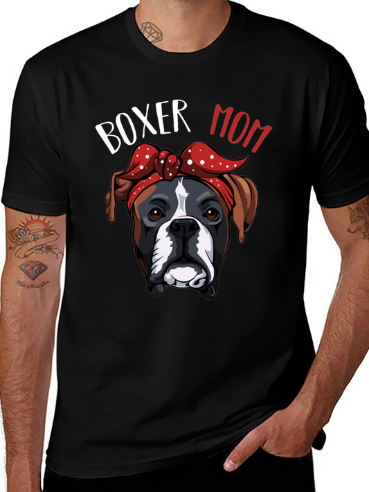 Boxer Mom T-Shirt Dog Lover Gift