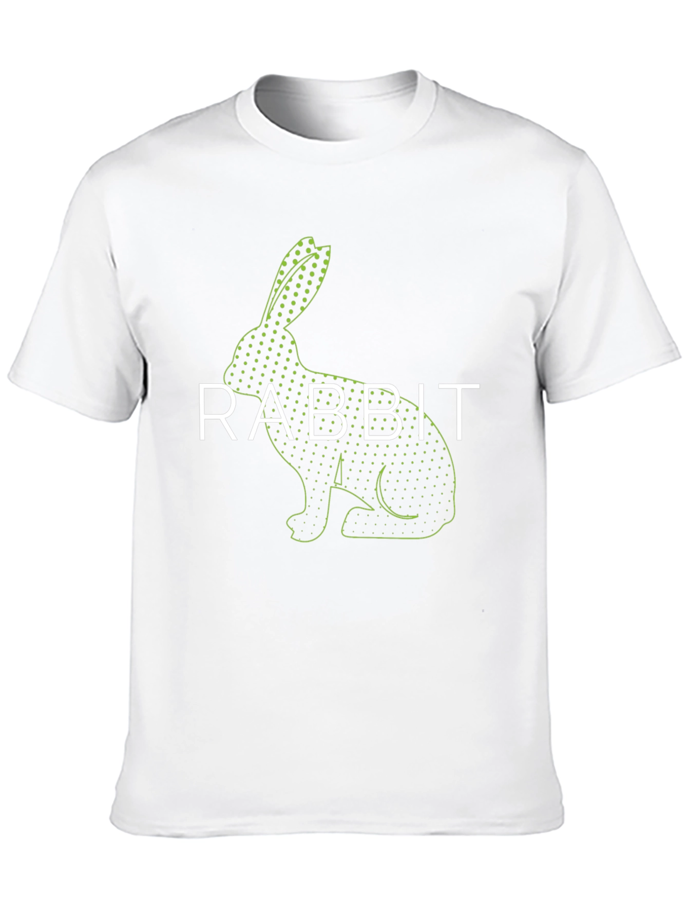 Rabbit Graphic Tee - Trendy Casual Style