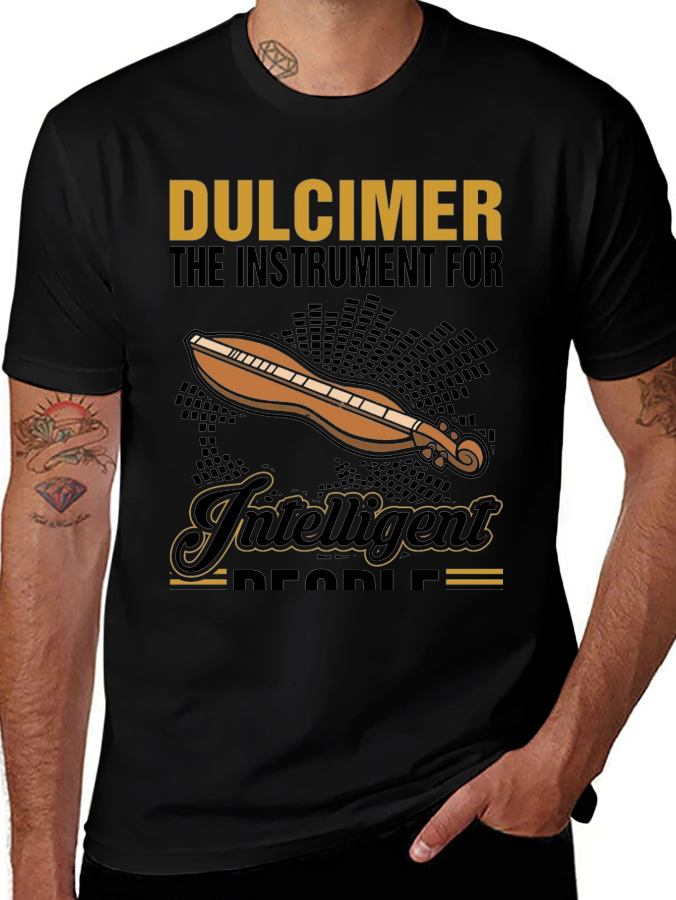 Dulcimer T-Shirt: The Instrument for Intelligent People