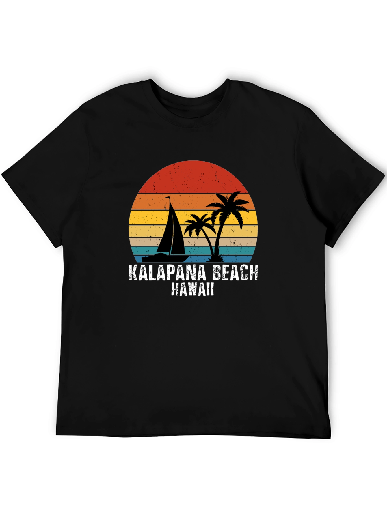 Kalapana Beach Hawaii Retro T-Shirt