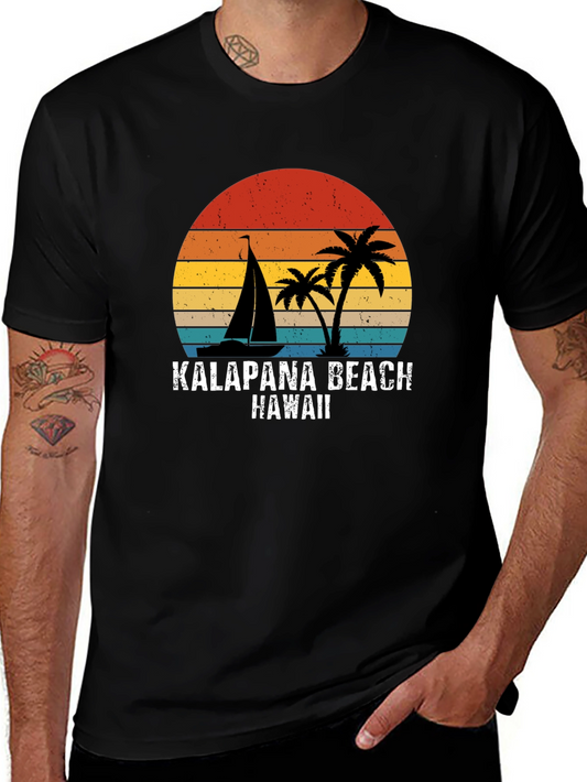 Kalapana Beach Hawaii Retro T-Shirt