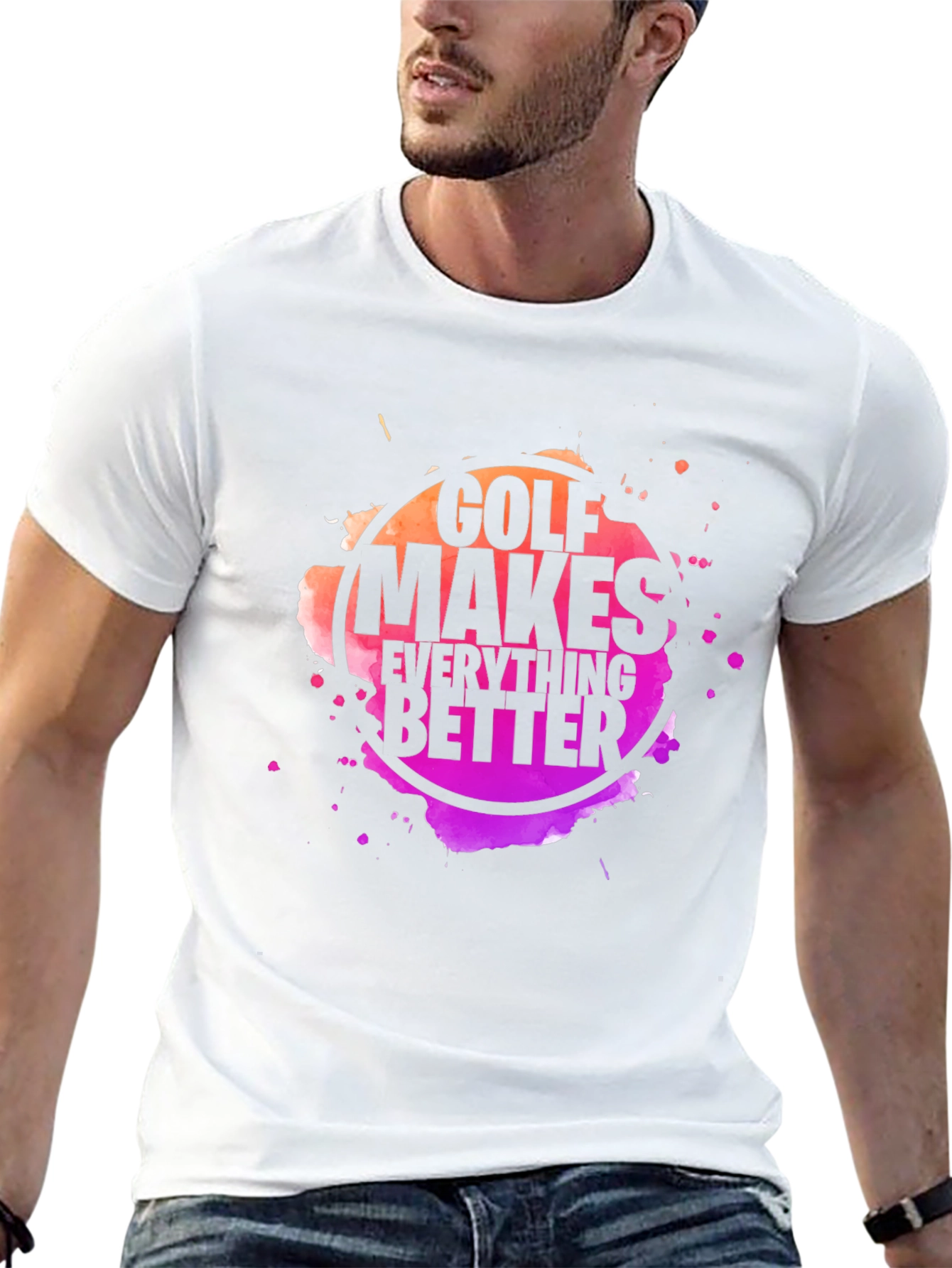 Golf Makes Everything Better Black T-Shirt