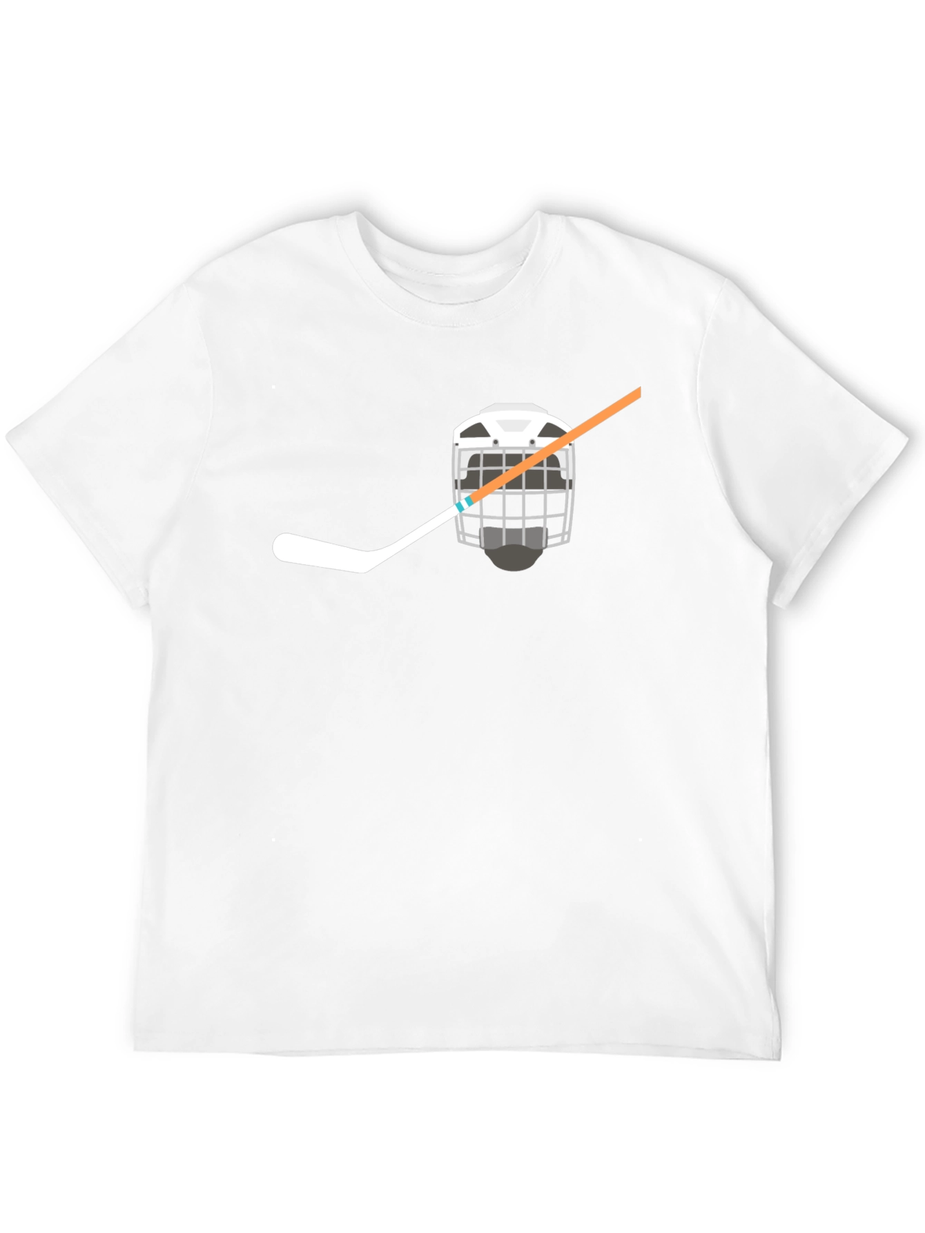 Hockey Helmet & Stick Graphic Tee - Black