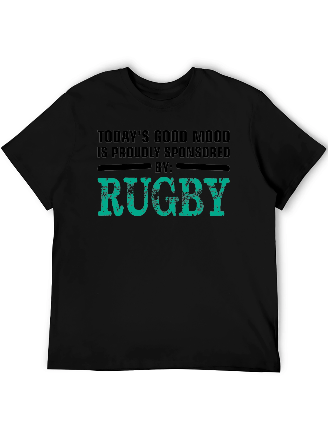 Rugby Sponsored Good Mood Black T-Shirt