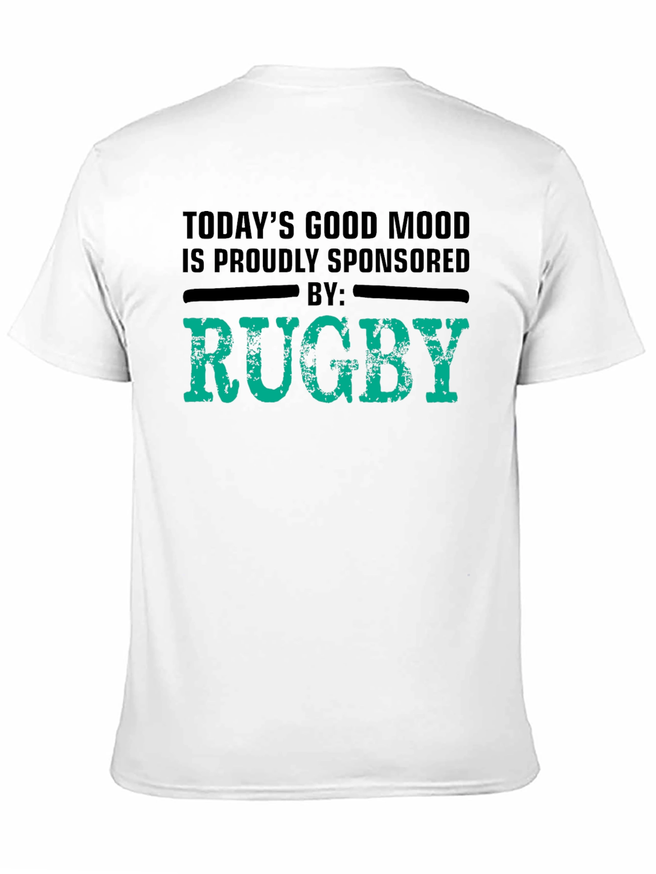 Rugby Sponsored Good Mood Black T-Shirt