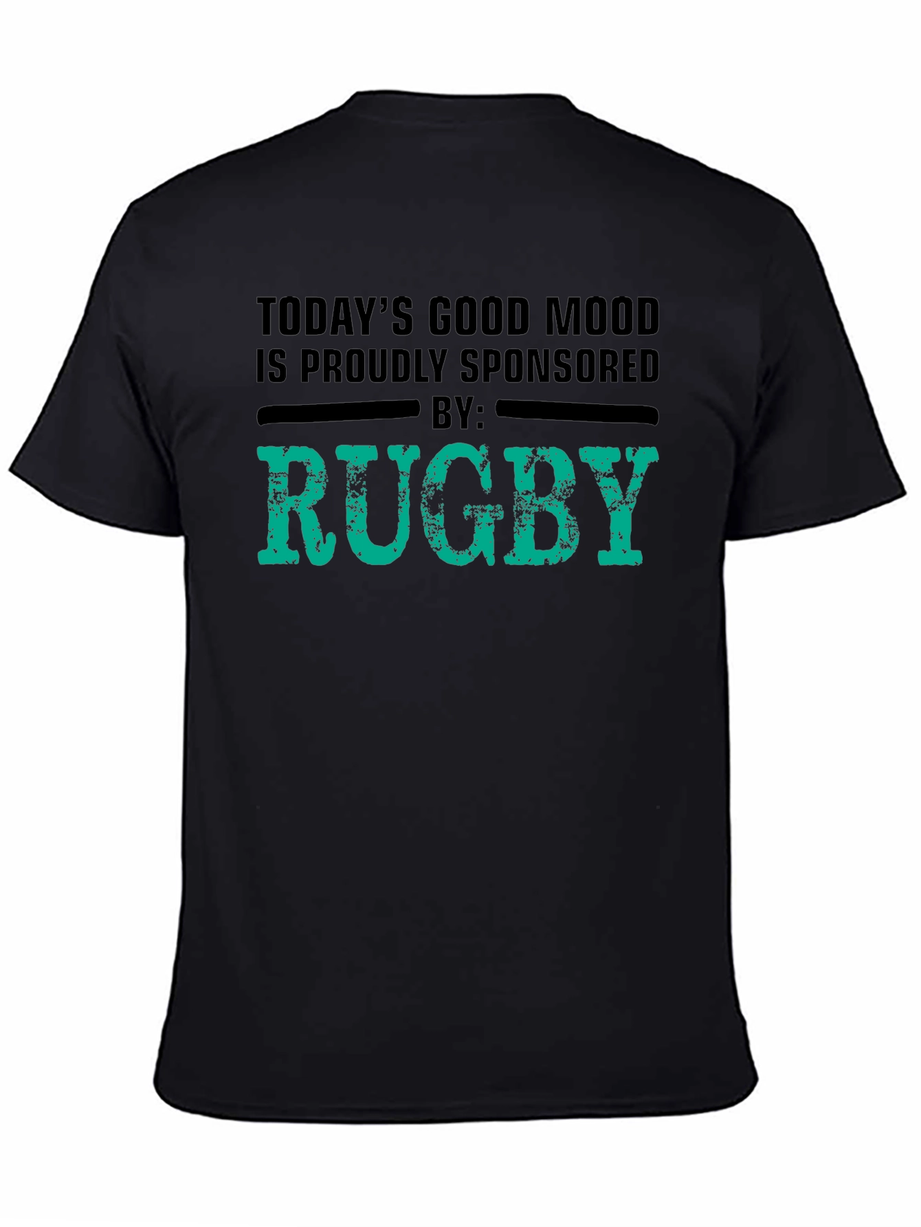 Rugby Sponsored Good Mood Black T-Shirt