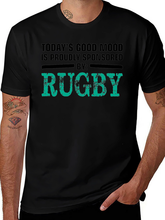 Rugby Sponsored Good Mood Black T-Shirt