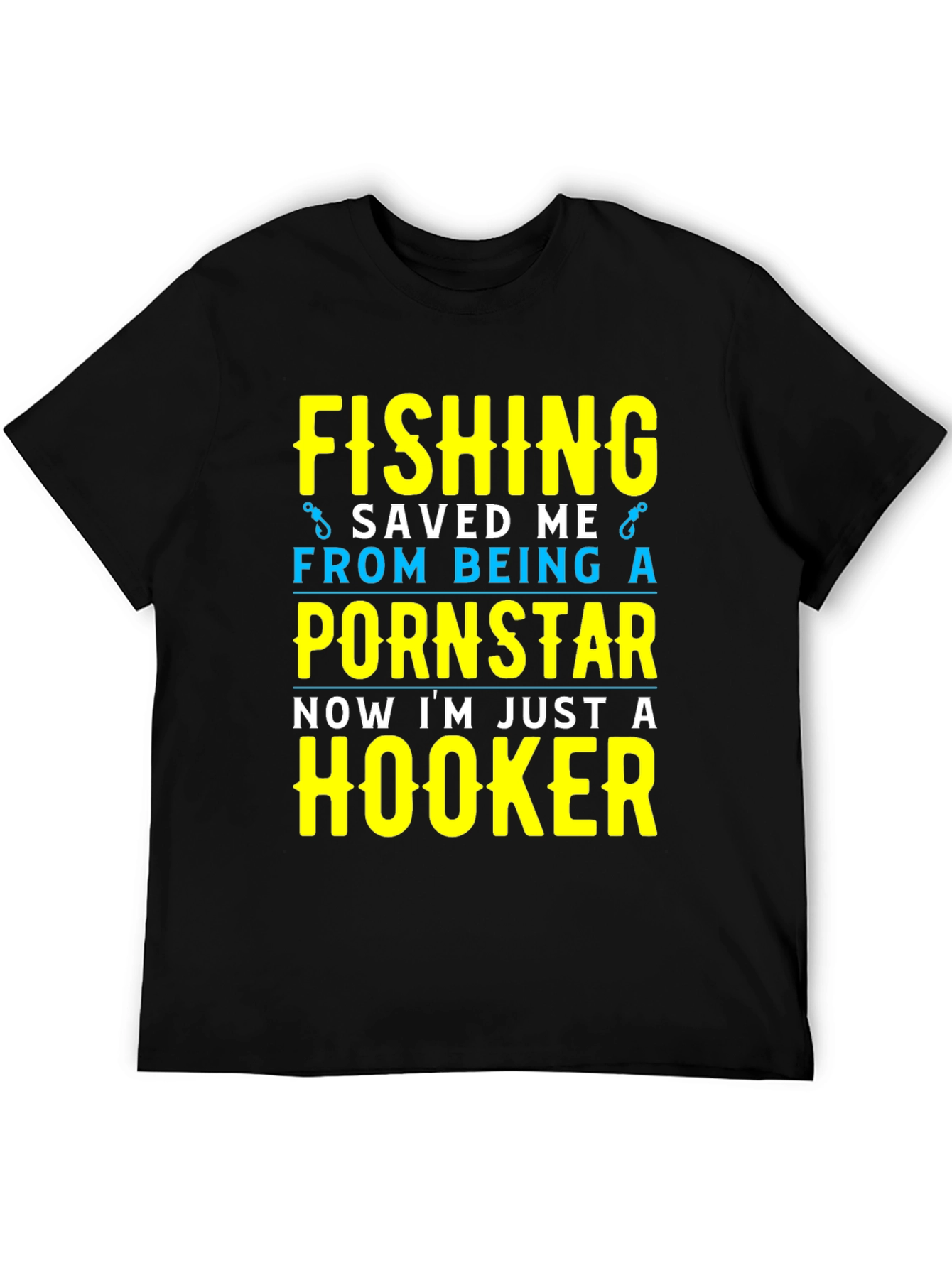 Fishing Saved Me T-Shirt Funny Hooker Tee