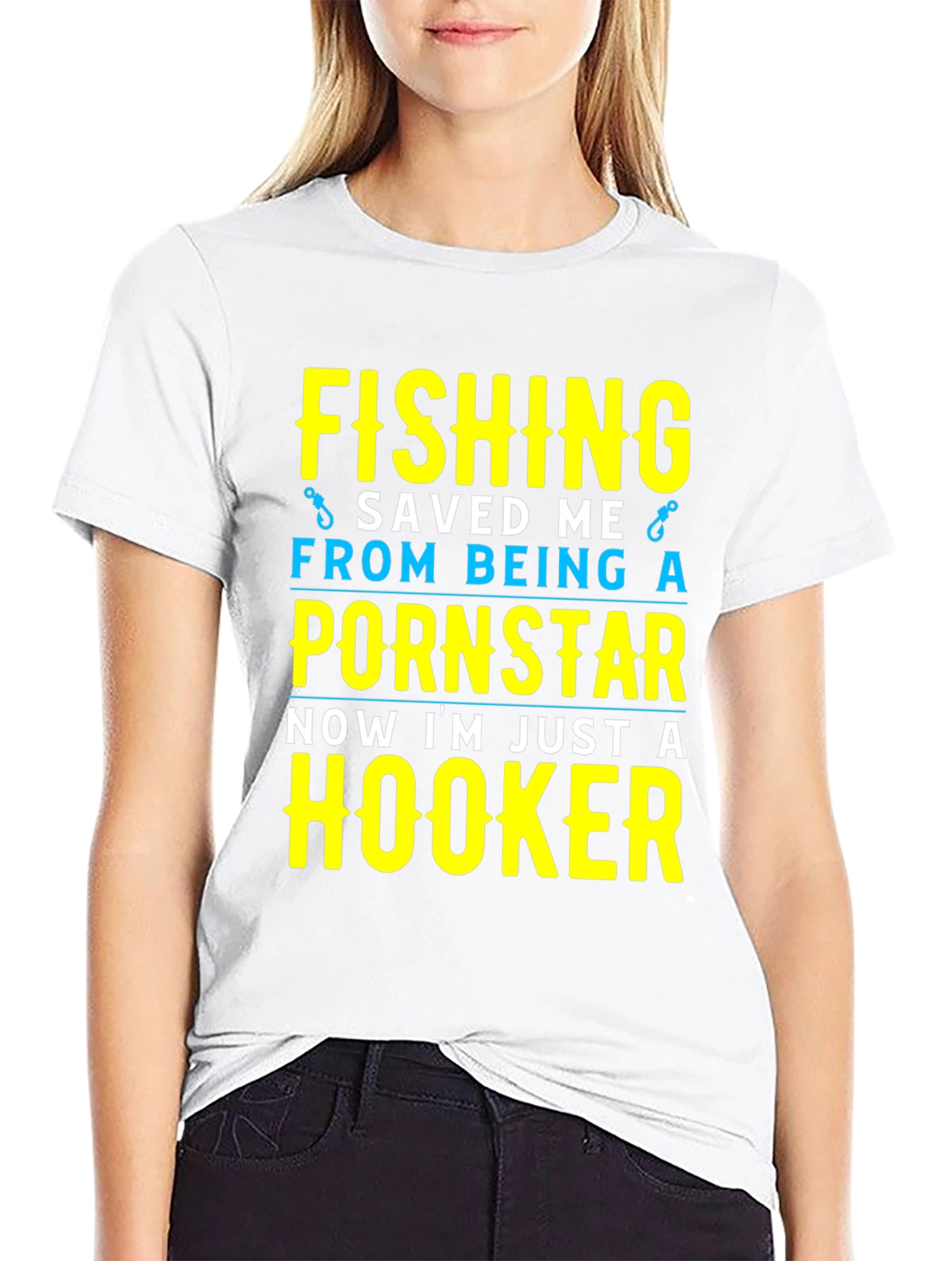 Fishing Saved Me T-Shirt Funny Hooker Tee