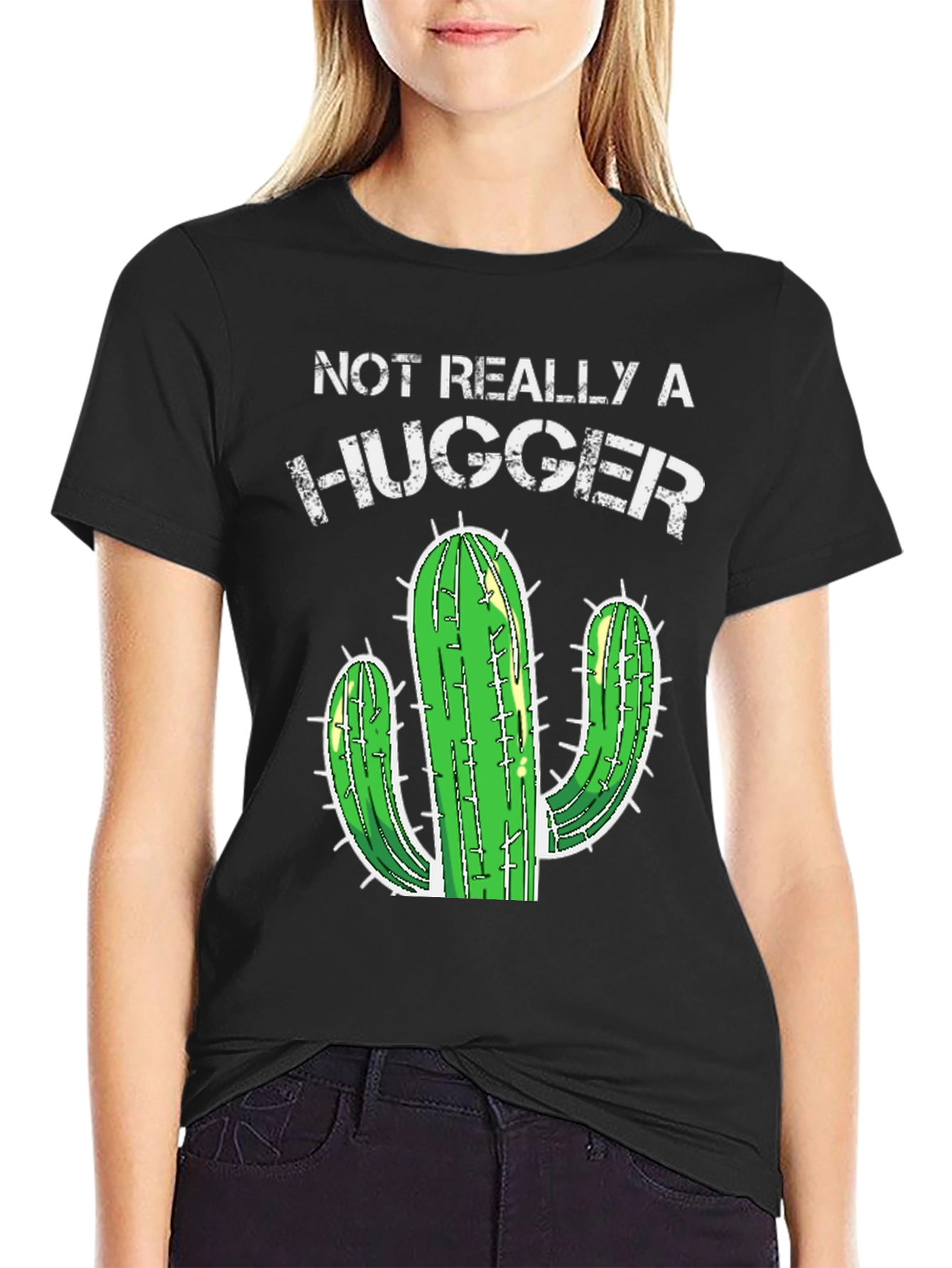 Not Really A Hugger Cactus T-Shirt