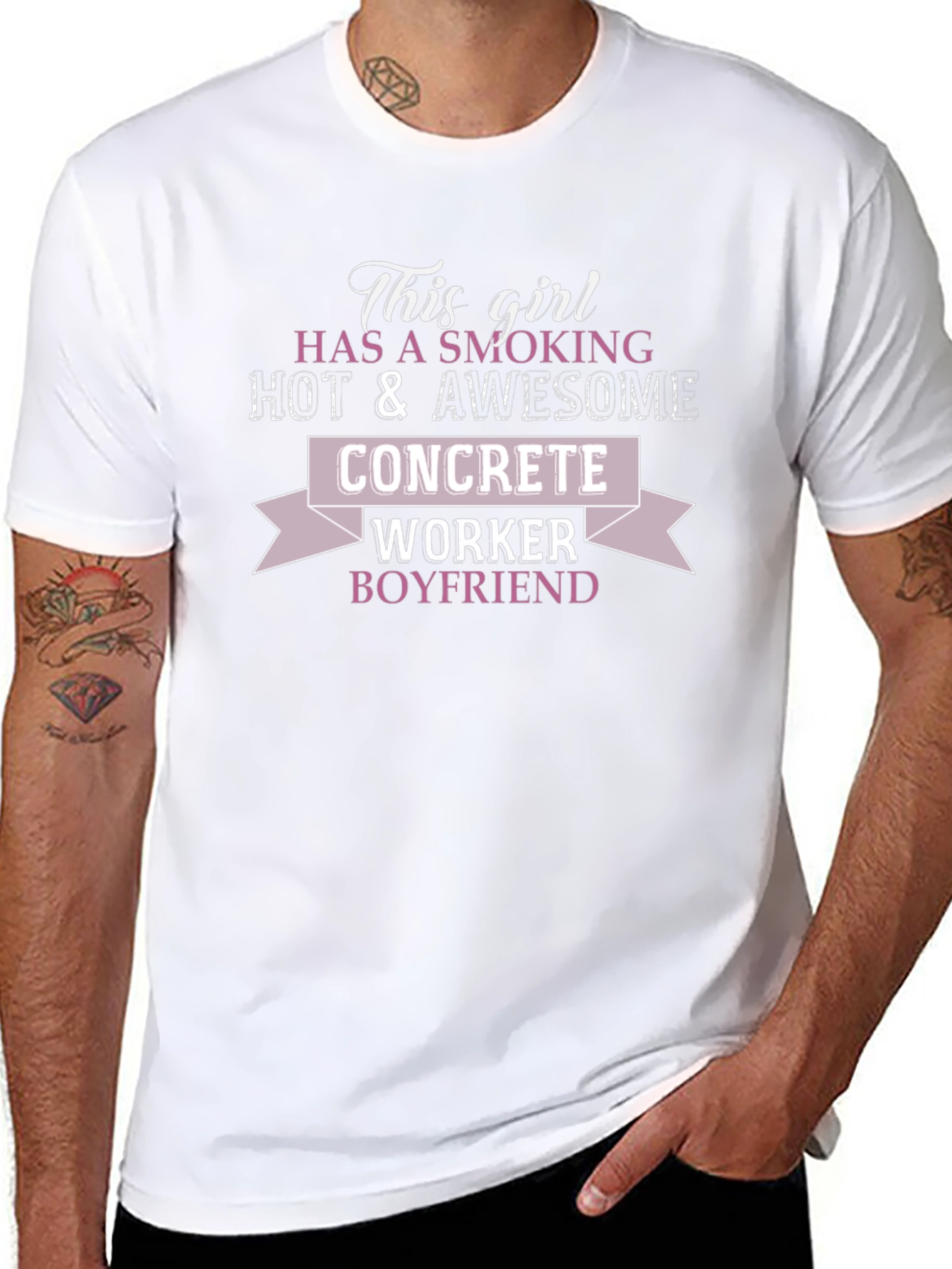Girlfriend Concrete Worker Boyfriend T-Shirt