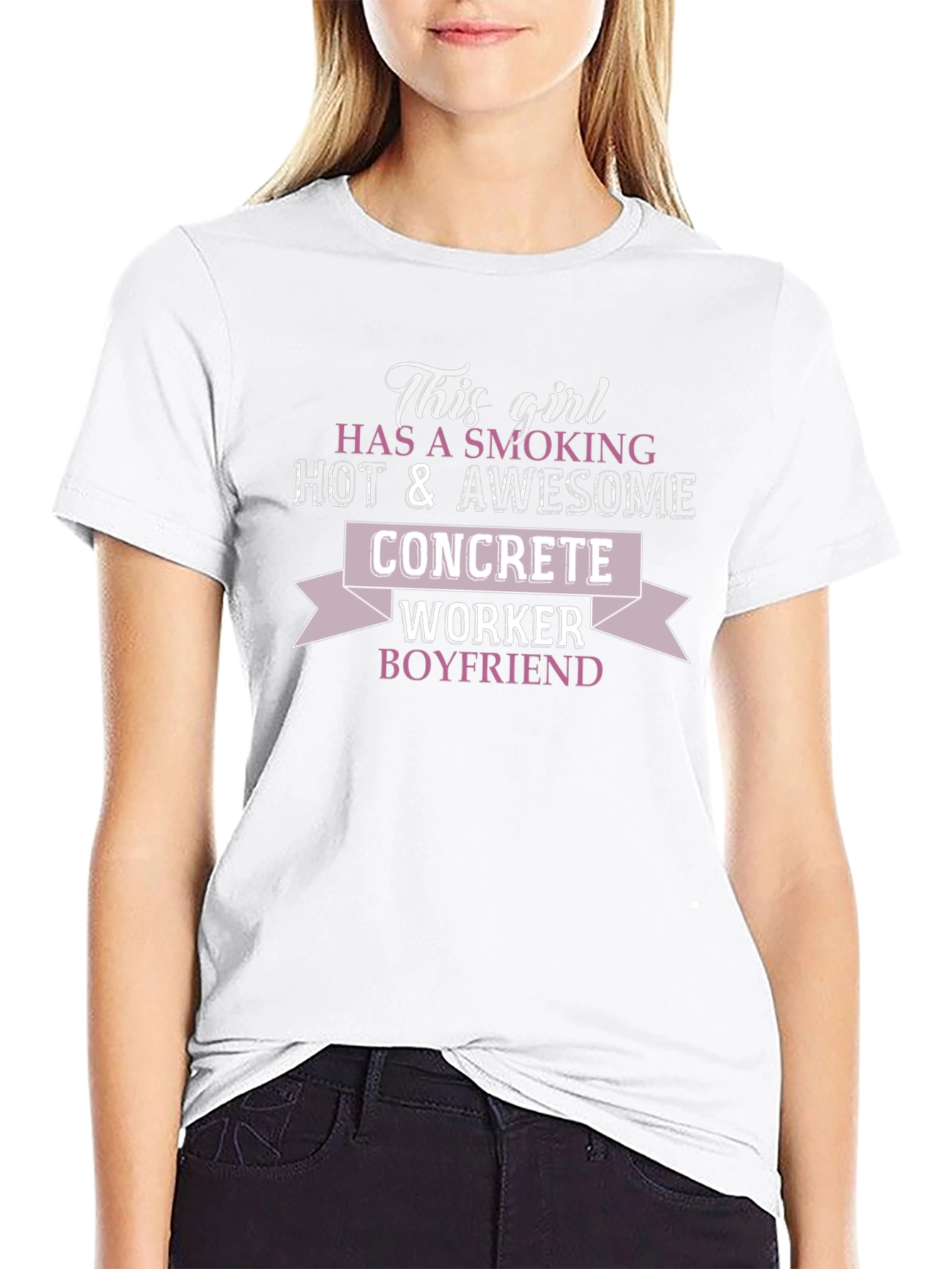 Girlfriend Concrete Worker Boyfriend T-Shirt