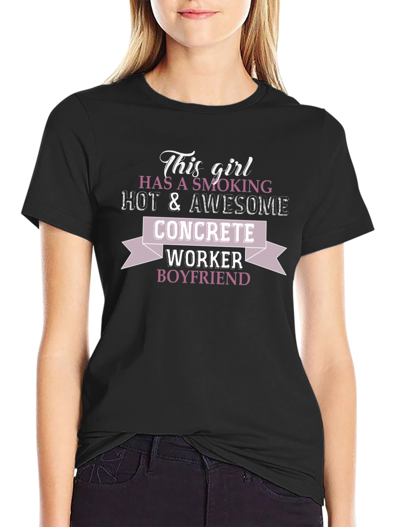 Girlfriend Concrete Worker Boyfriend T-Shirt