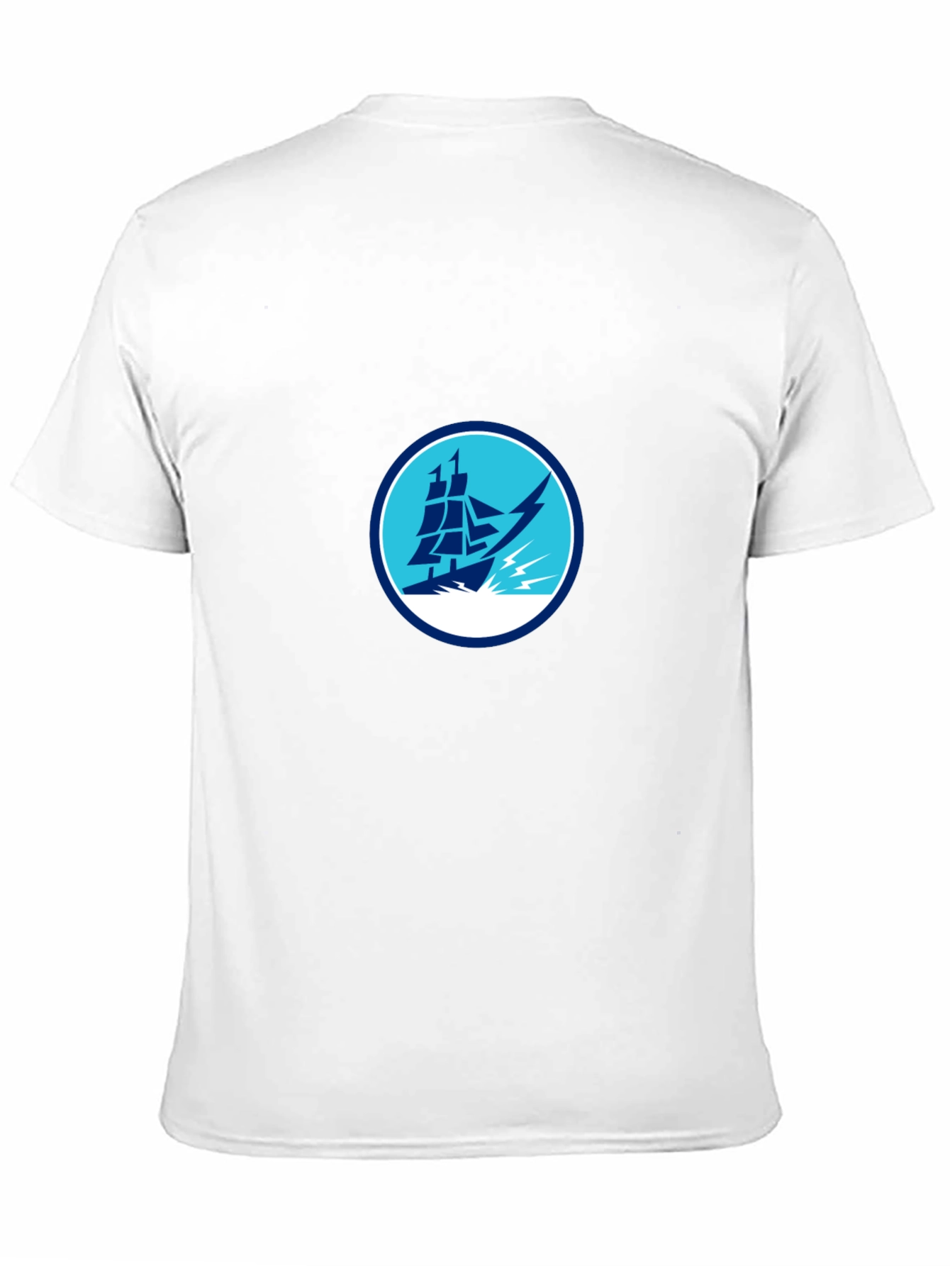 Nautical Ship Graphic Black T-Shirt