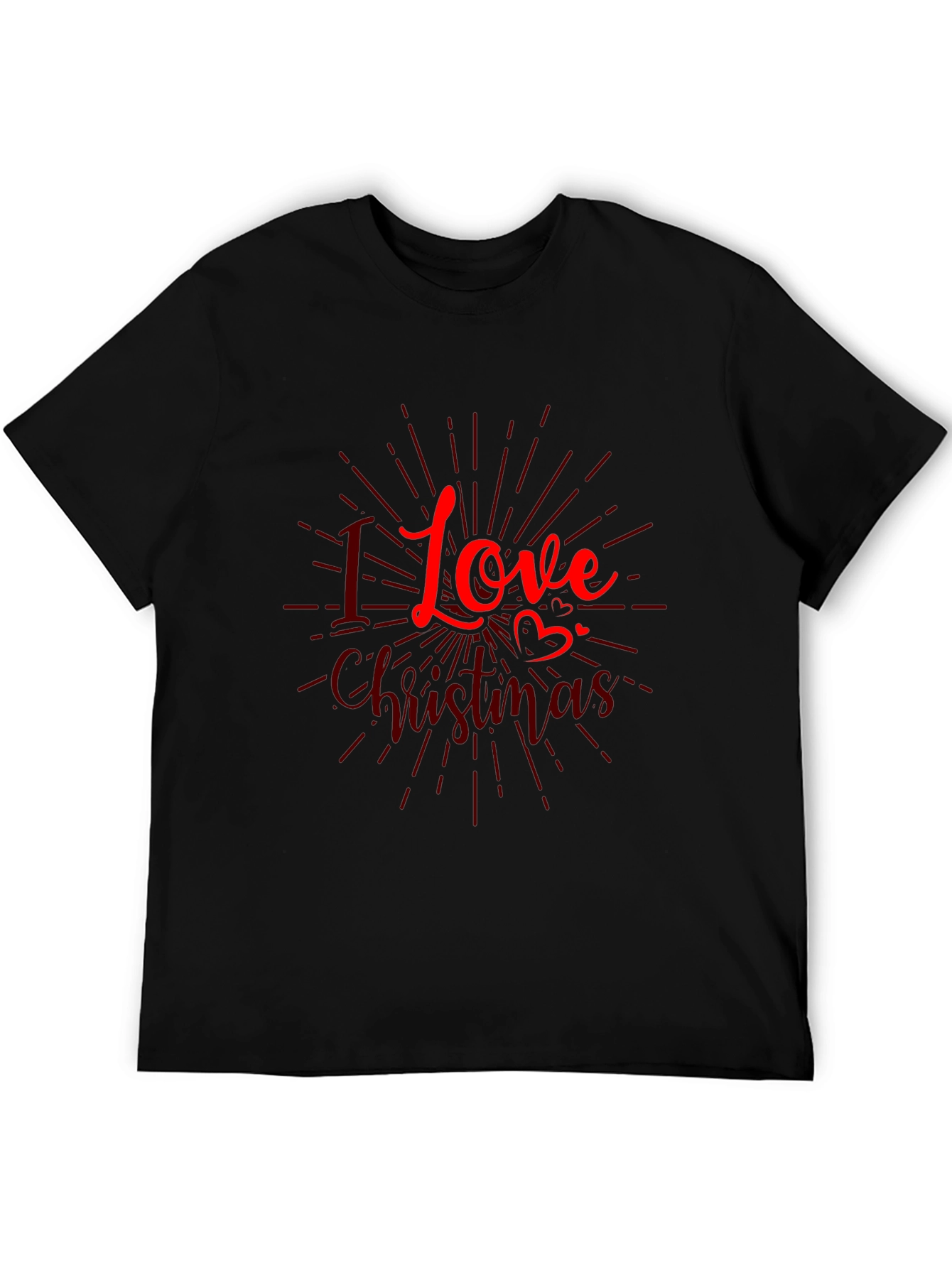 I Love Christmas Graphic Tee - Holiday Season Shirt