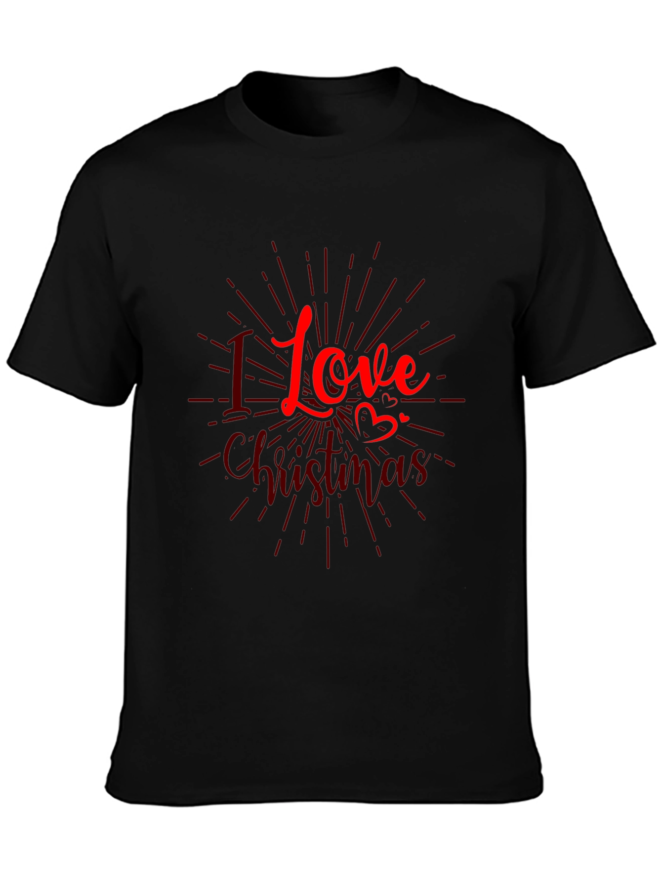 I Love Christmas Graphic Tee - Holiday Season Shirt