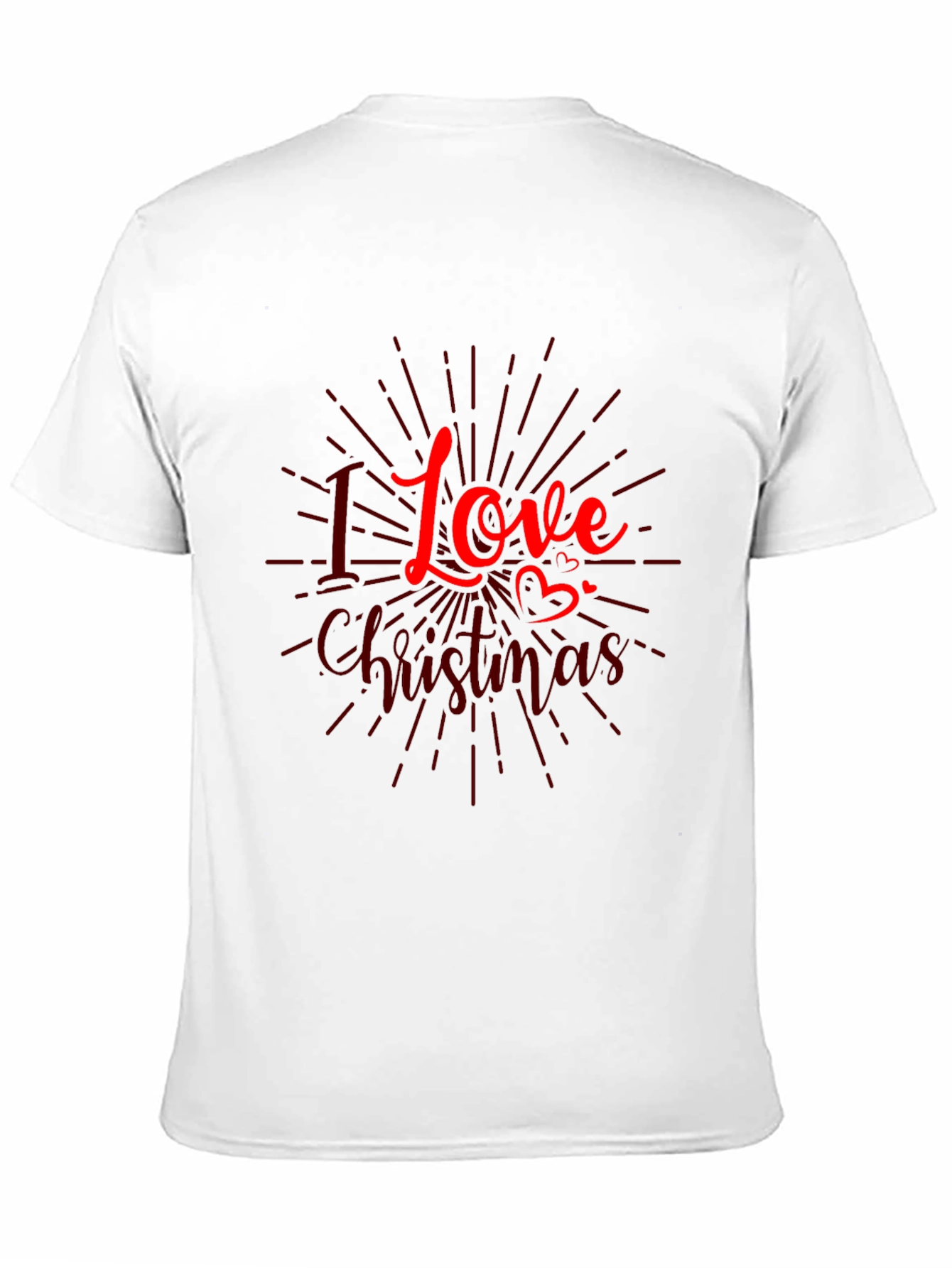 I Love Christmas Graphic Tee - Holiday Season Shirt