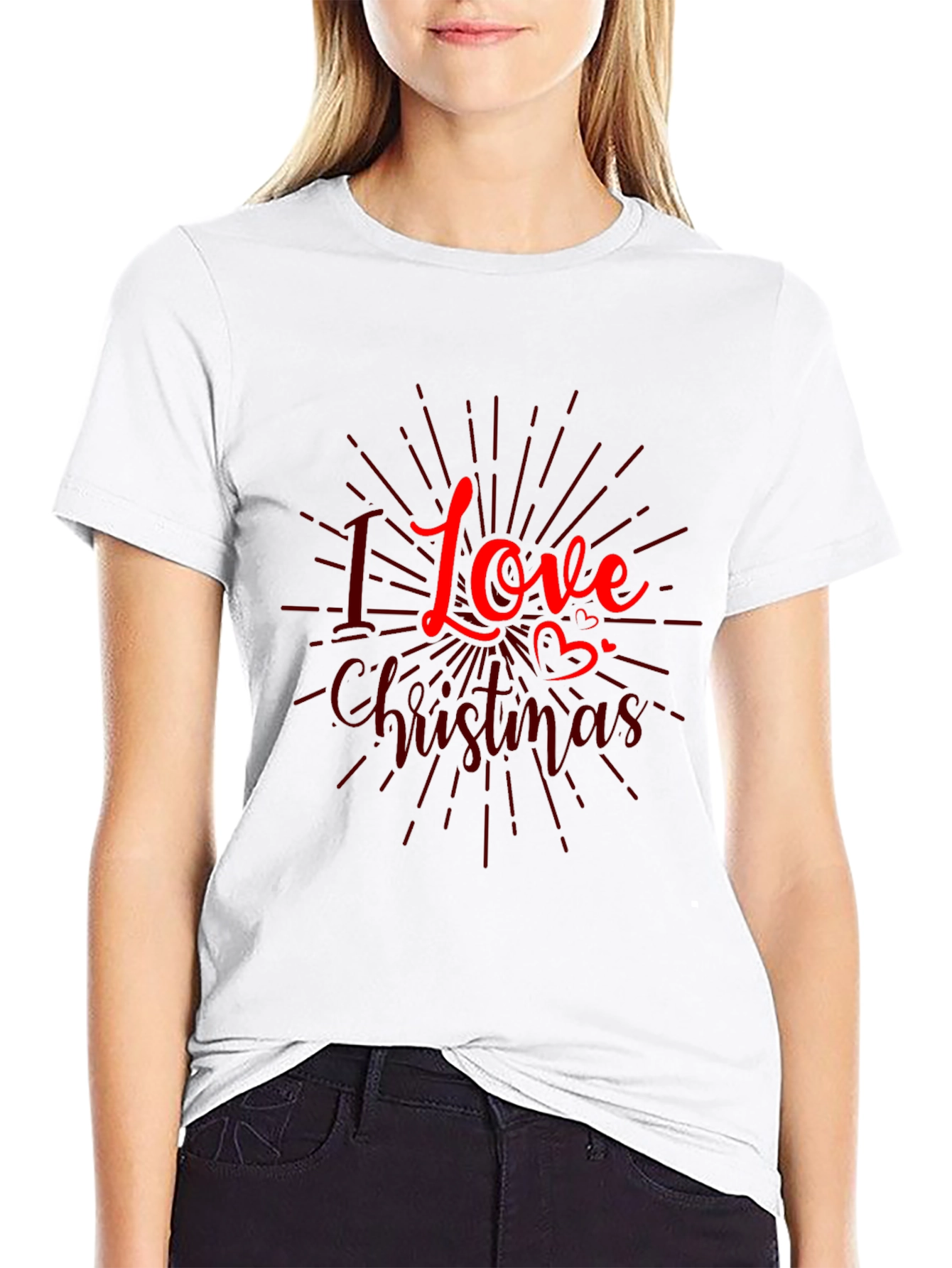 I Love Christmas Graphic Tee - Holiday Season Shirt