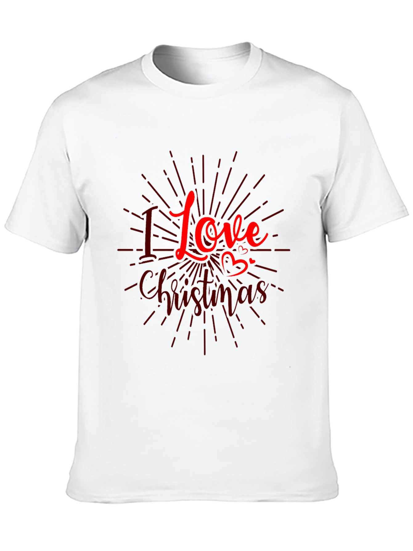 I Love Christmas Graphic Tee - Holiday Season Shirt
