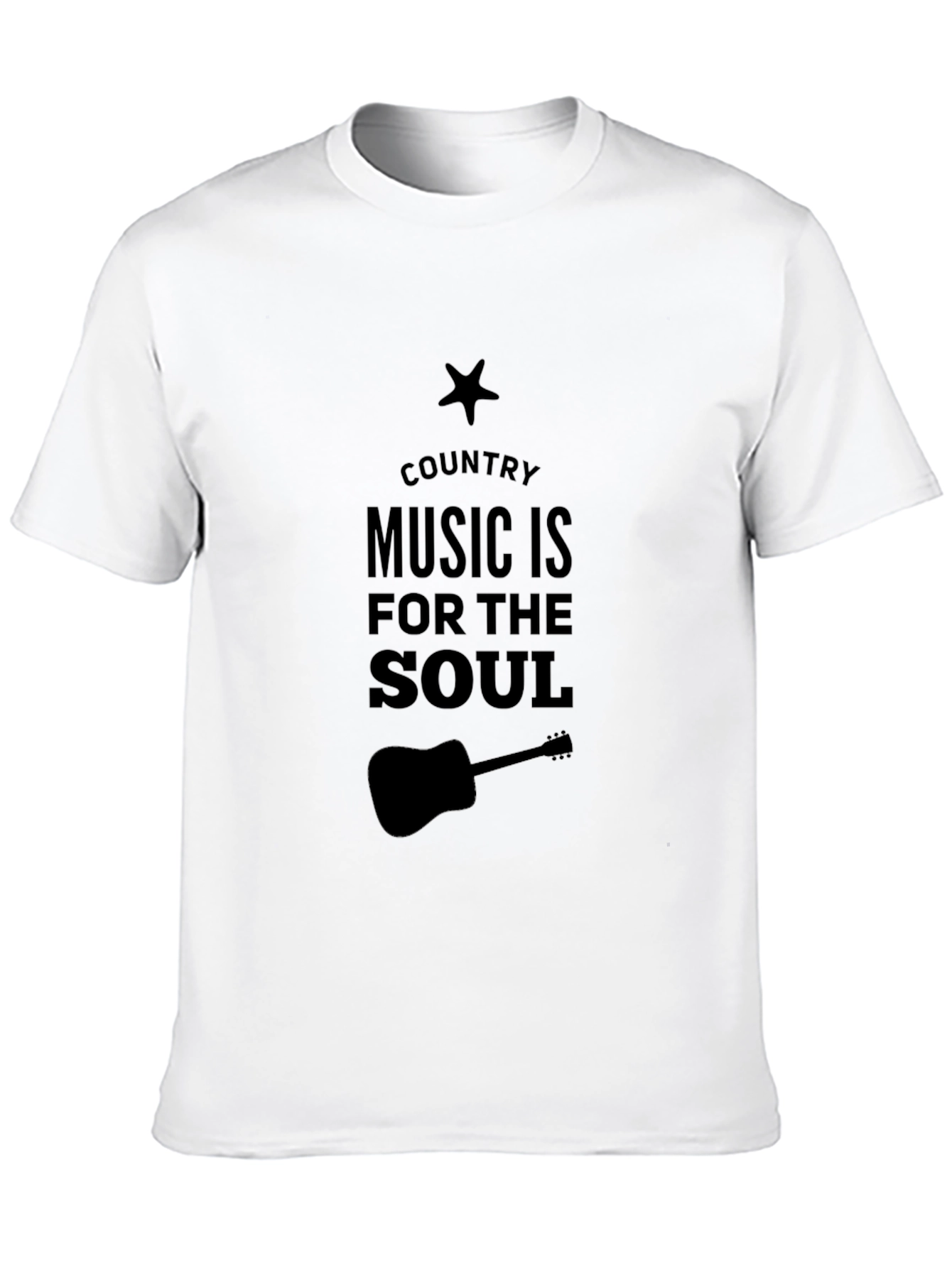 Country Music is for the Soul Black T-Shirt