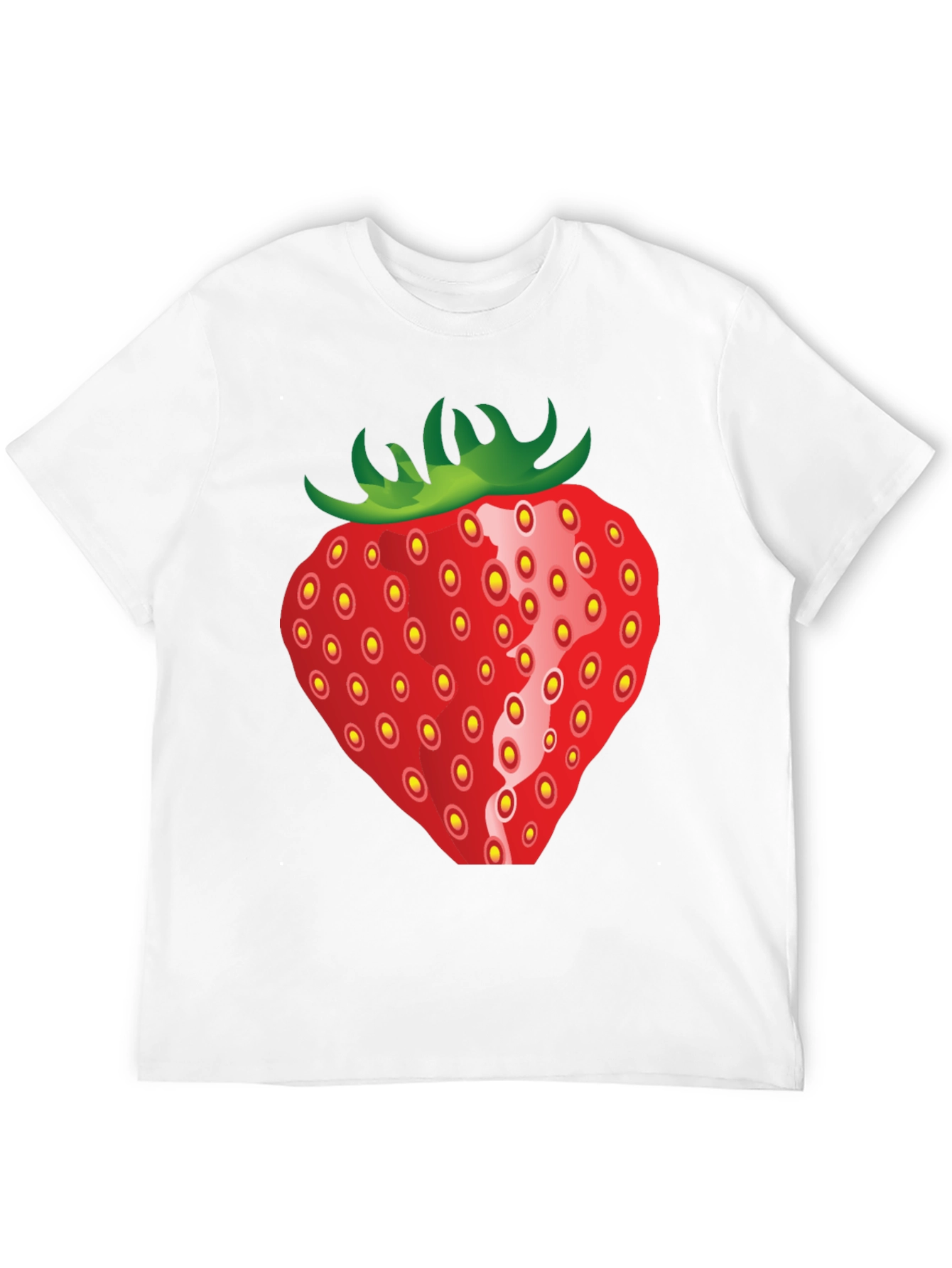 Strawberry Graphic Black T-Shirt