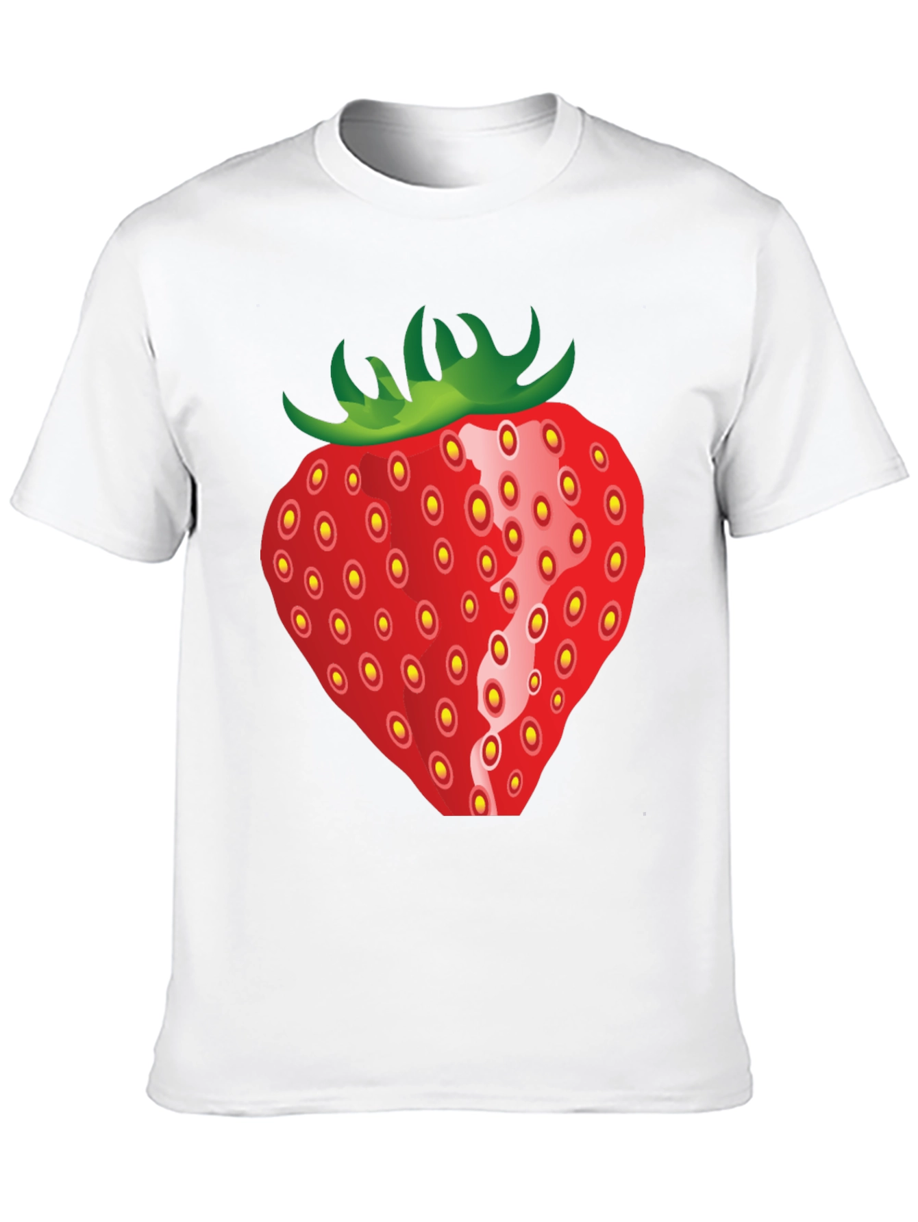 Strawberry Graphic Black T-Shirt