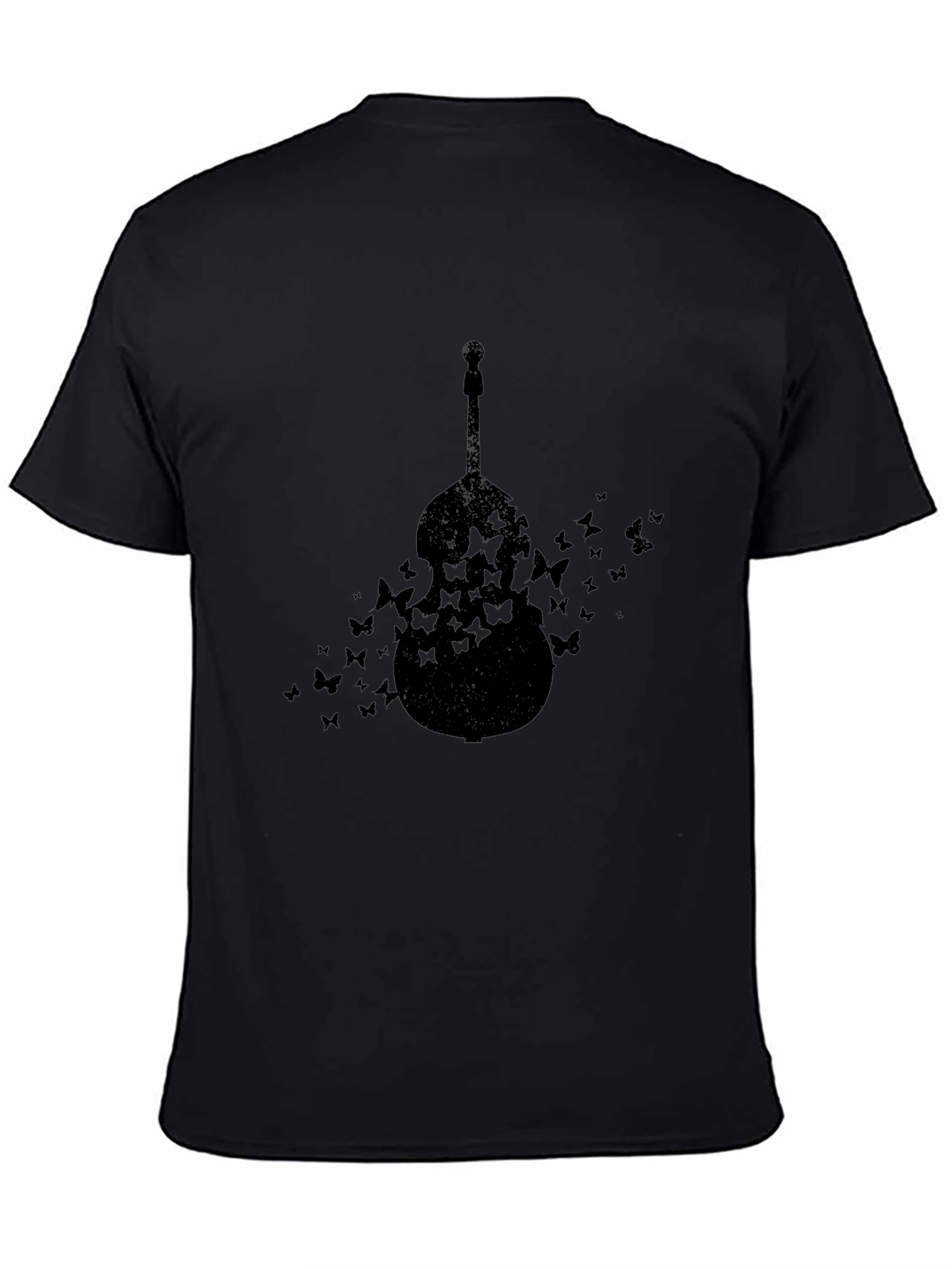 Butterfly Cello Black T-Shirt