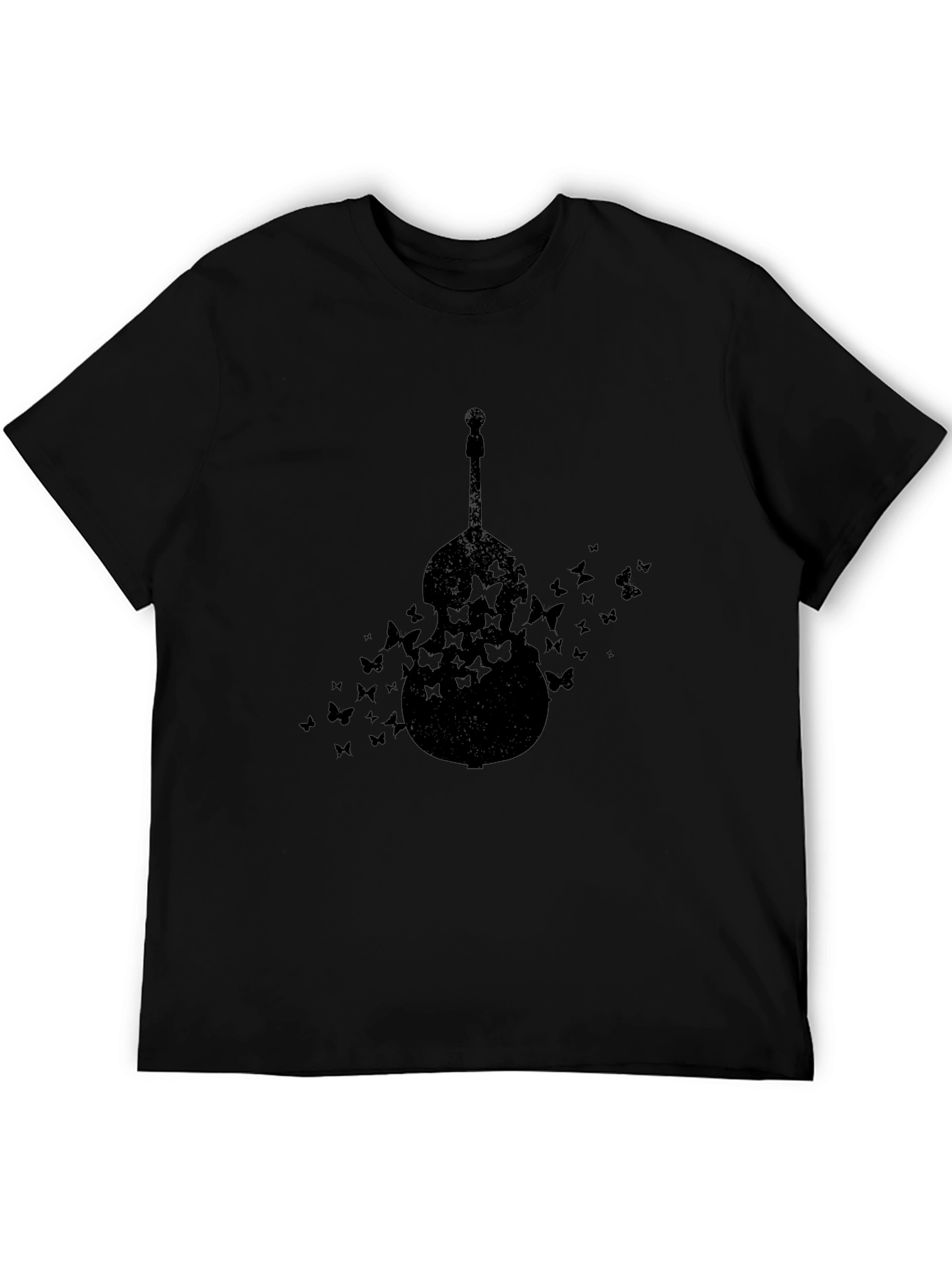 Butterfly Cello Black T-Shirt