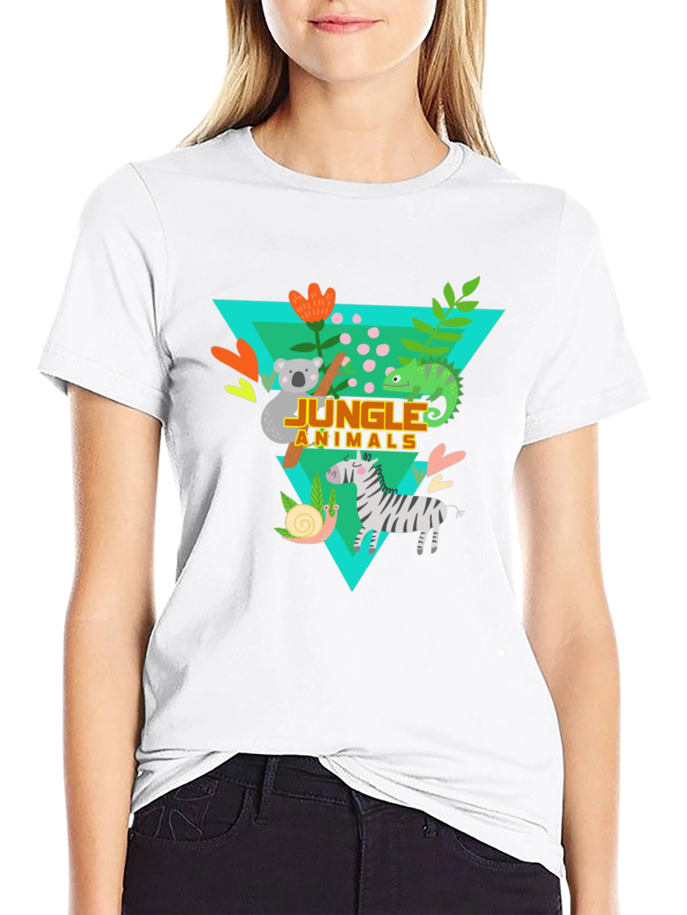 Jungle Animals Graphic Tee - Kids Fun T-Shirt