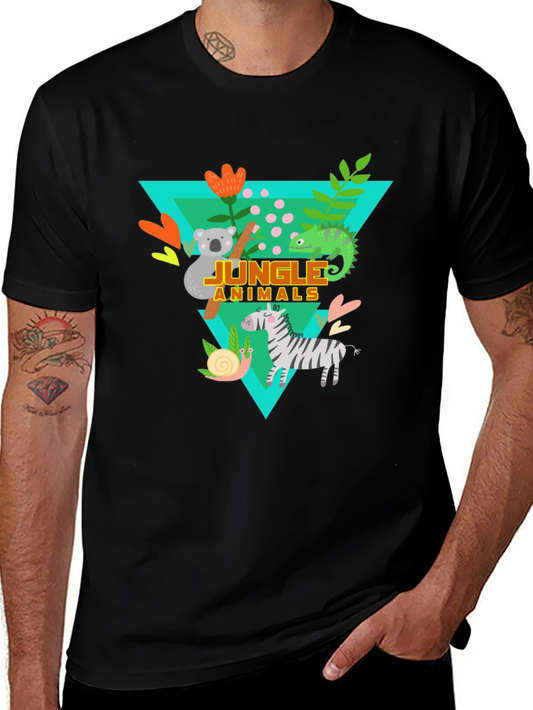 Jungle Animals Graphic Tee - Kids Fun T-Shirt