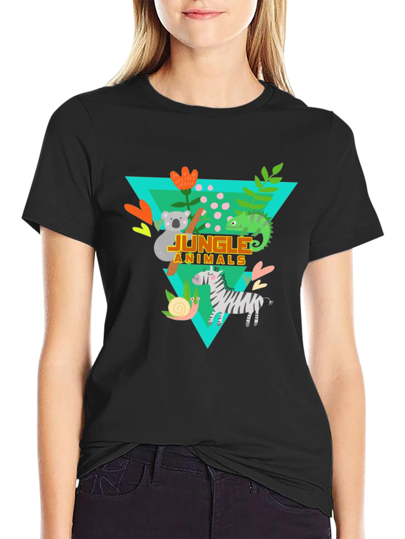 Jungle Animals Graphic Tee - Kids Fun T-Shirt