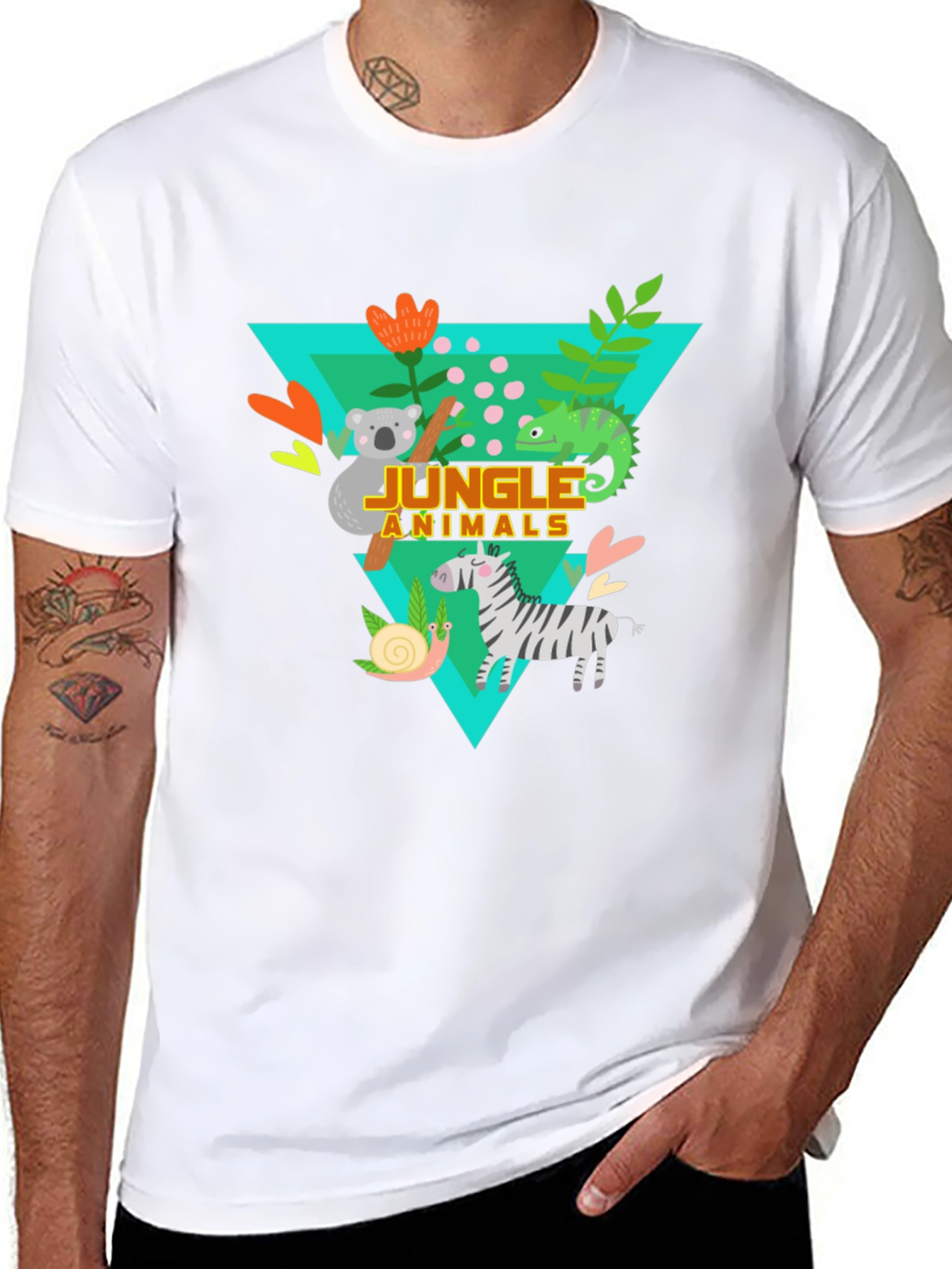Jungle Animals Graphic Tee - Kids Fun T-Shirt