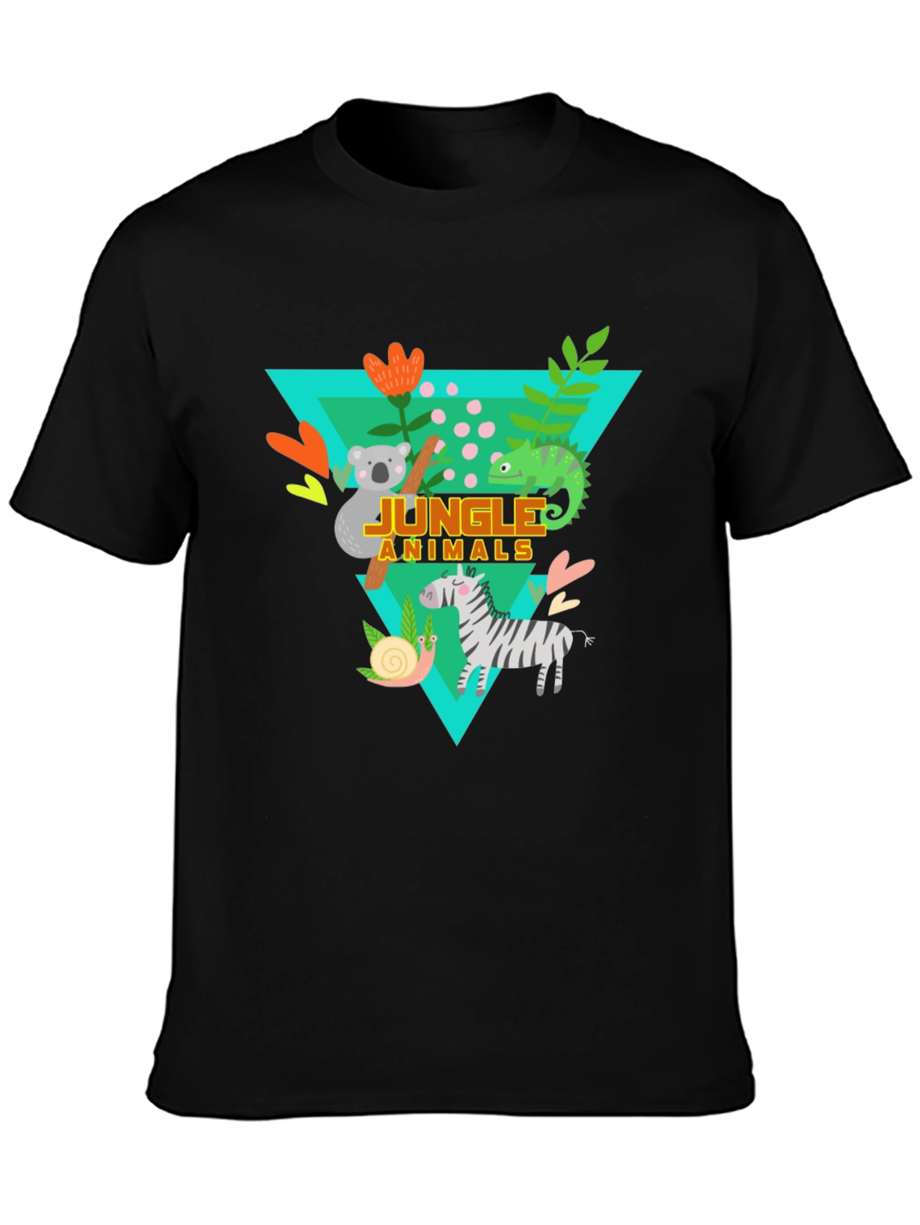 Jungle Animals Graphic Tee - Kids Fun T-Shirt