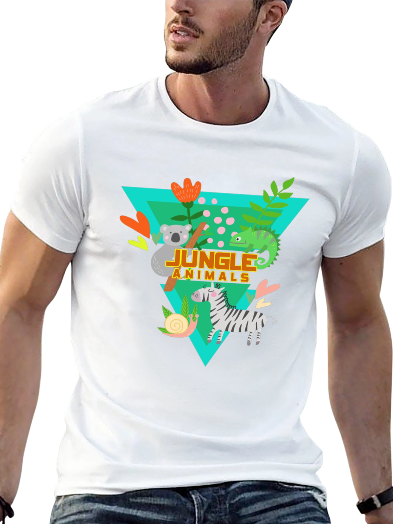 Jungle Animals Graphic Tee - Kids Fun T-Shirt