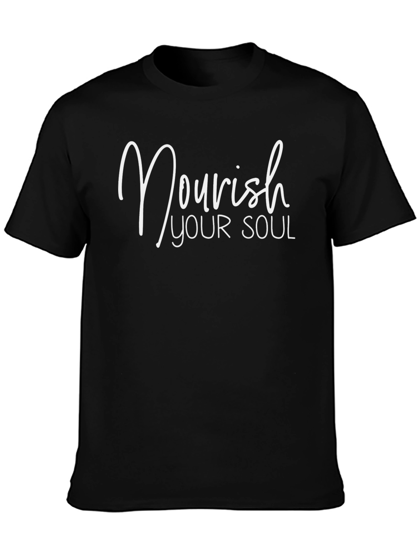Nourish Your Soul Graphic Tee - Black
