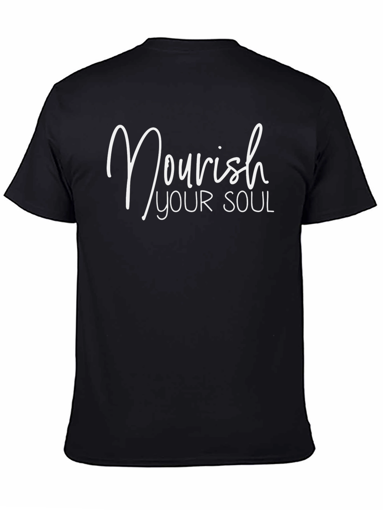 Nourish Your Soul Graphic Tee - Black