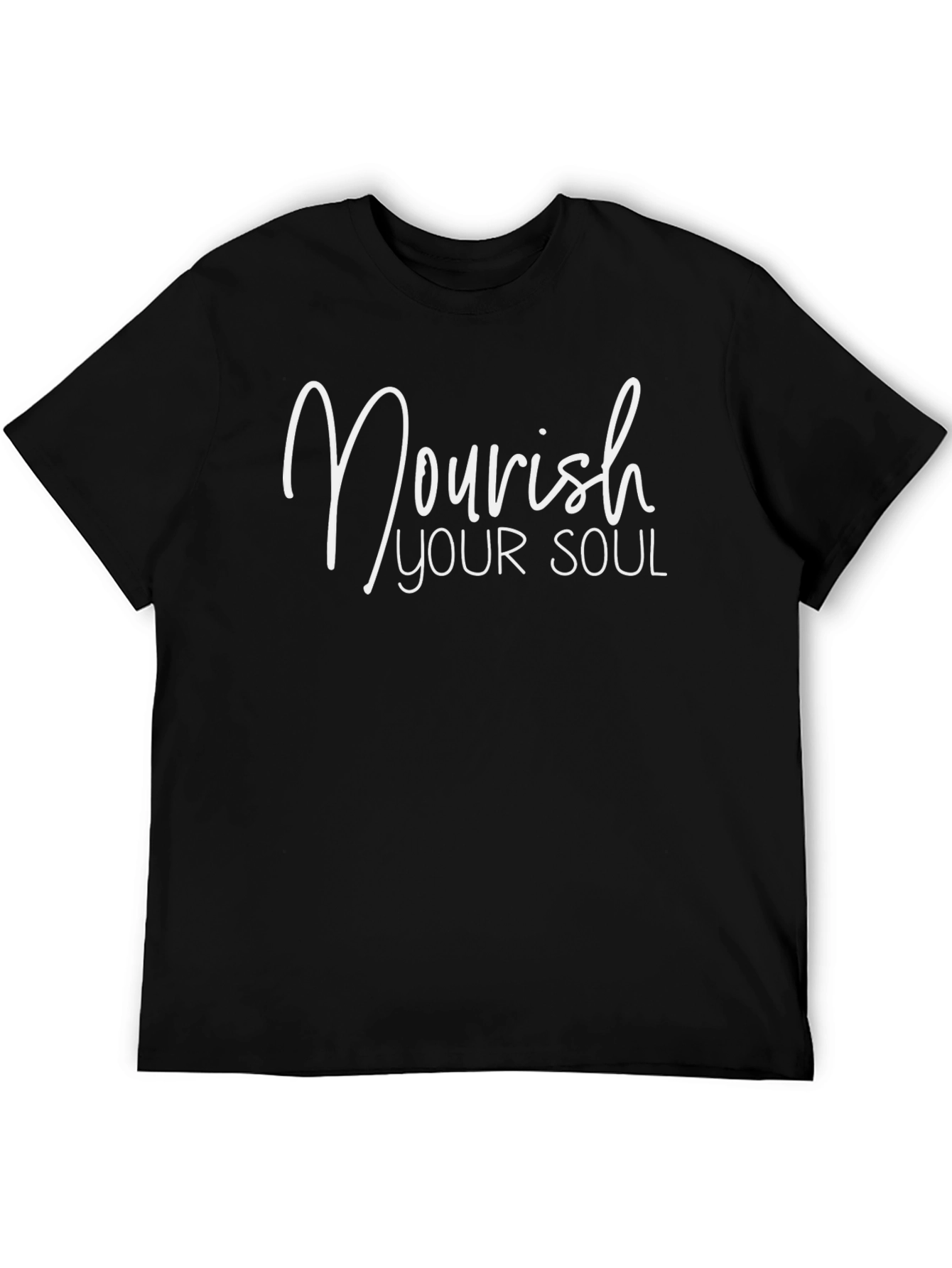 Nourish Your Soul Graphic Tee - Black