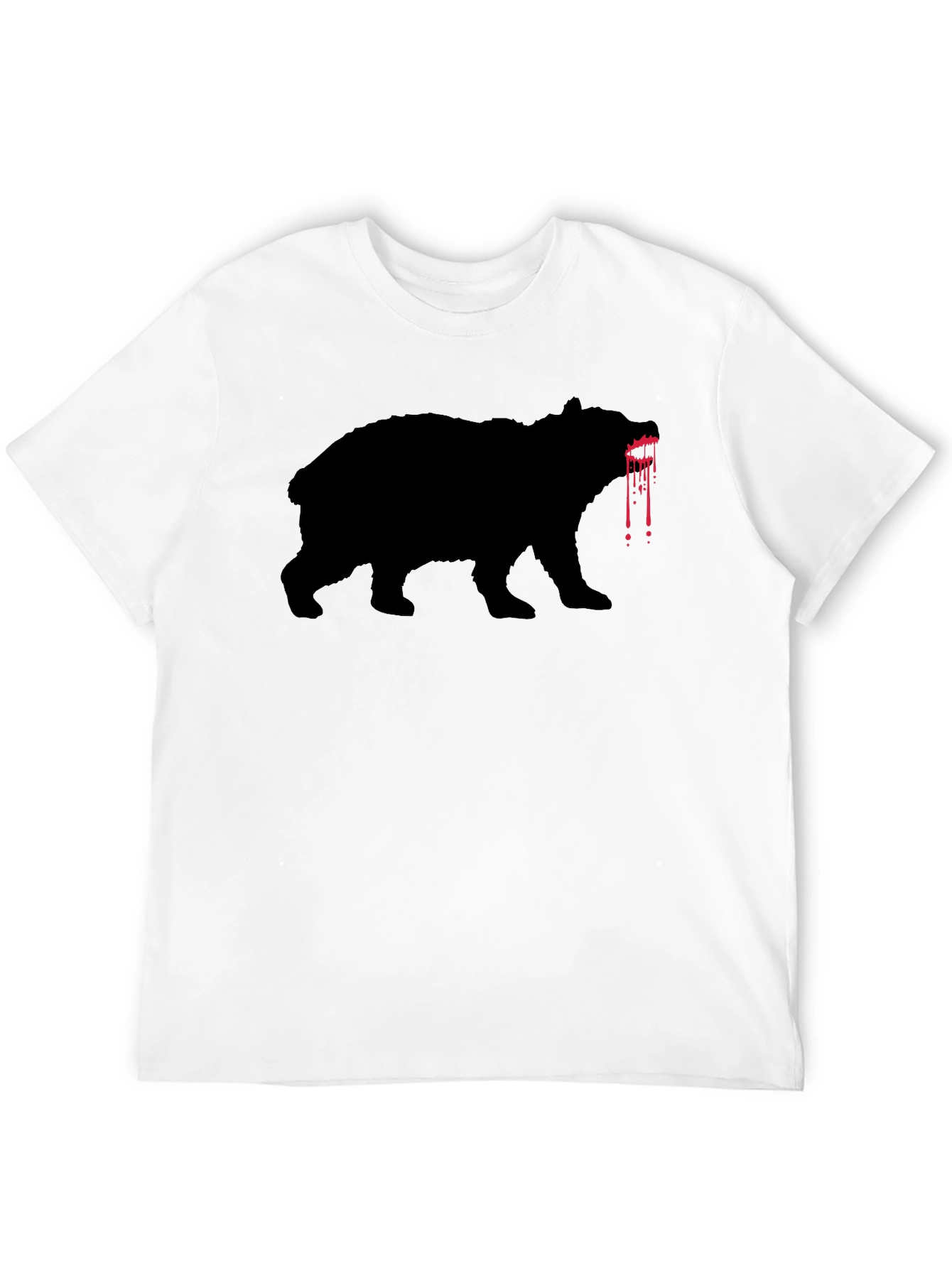 Bloody Bear Graphic Tee - Mens Black T-Shirt